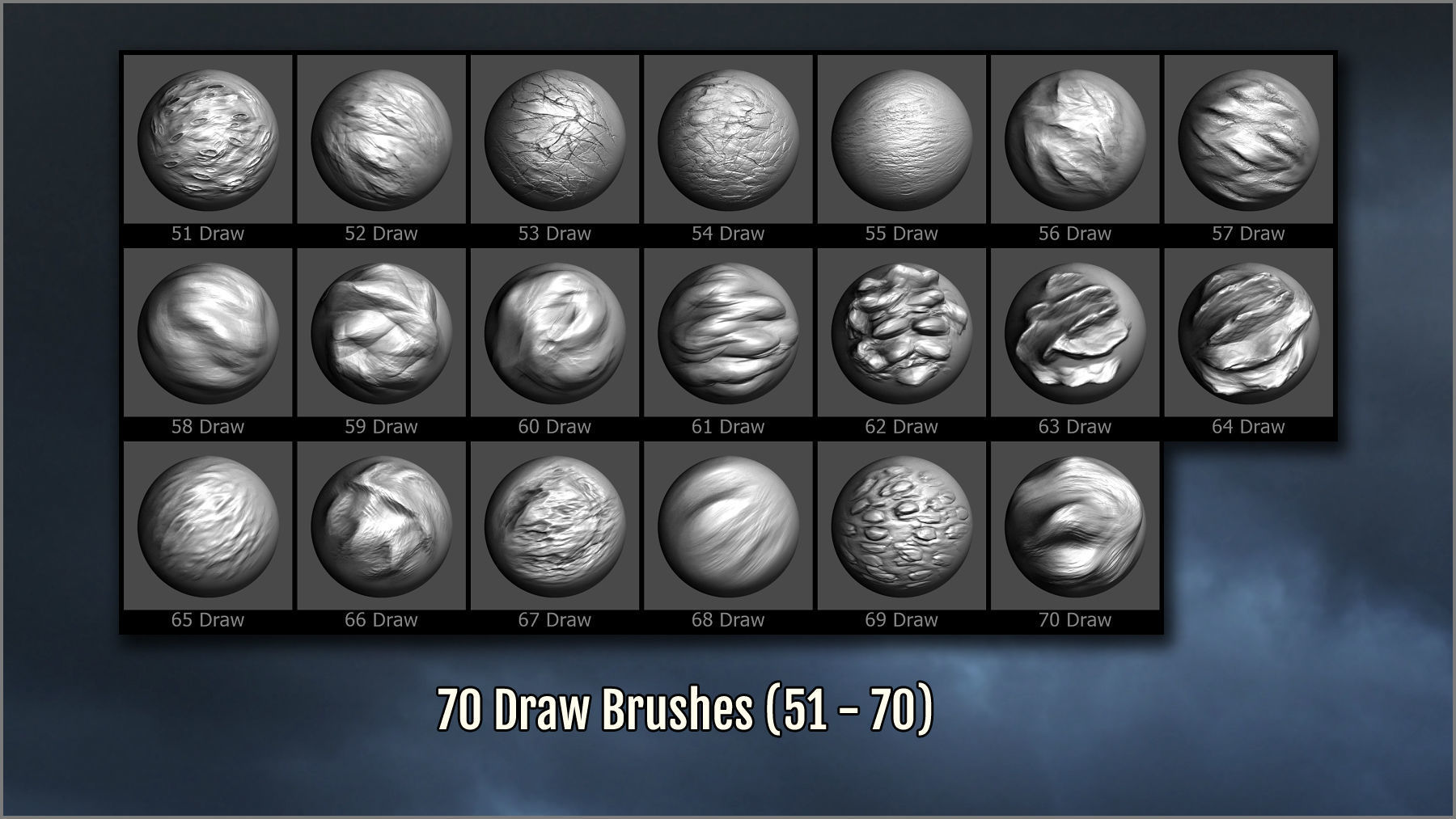 Terrain And Ground Maker 280 ZBrush Brushes 3D model_8