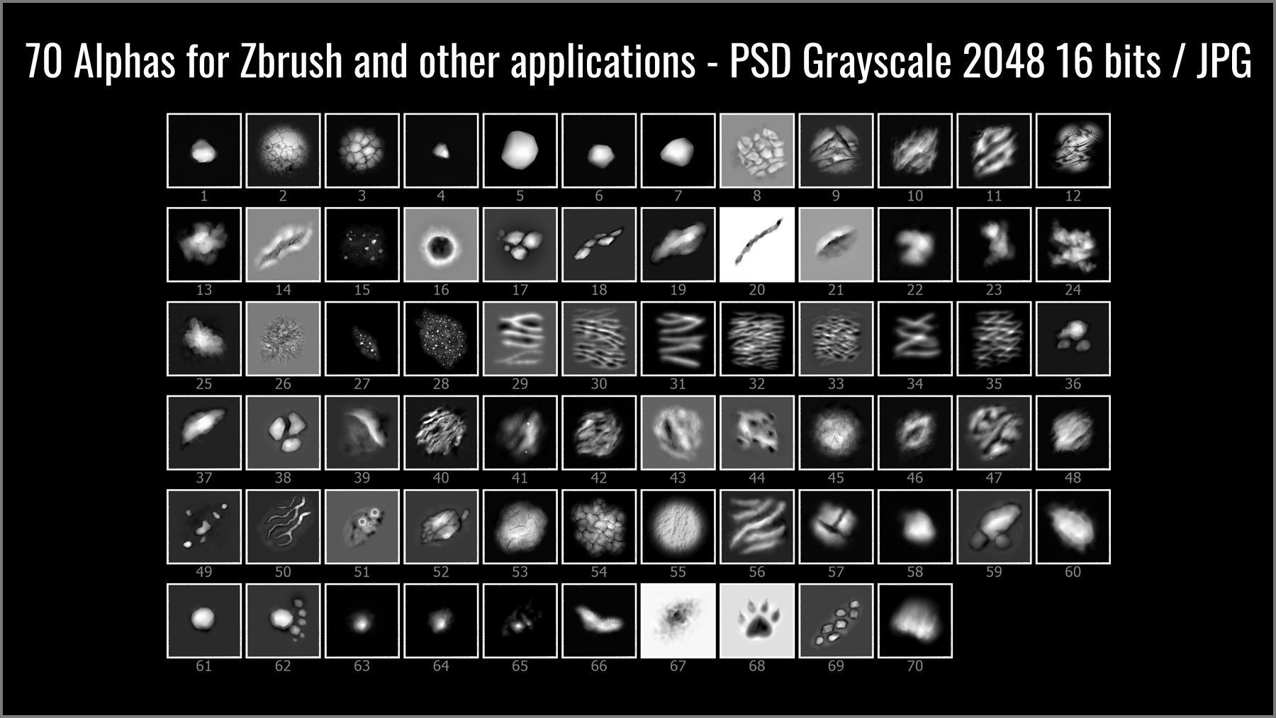 Terrain And Ground Maker 280 ZBrush Brushes 3D model_12