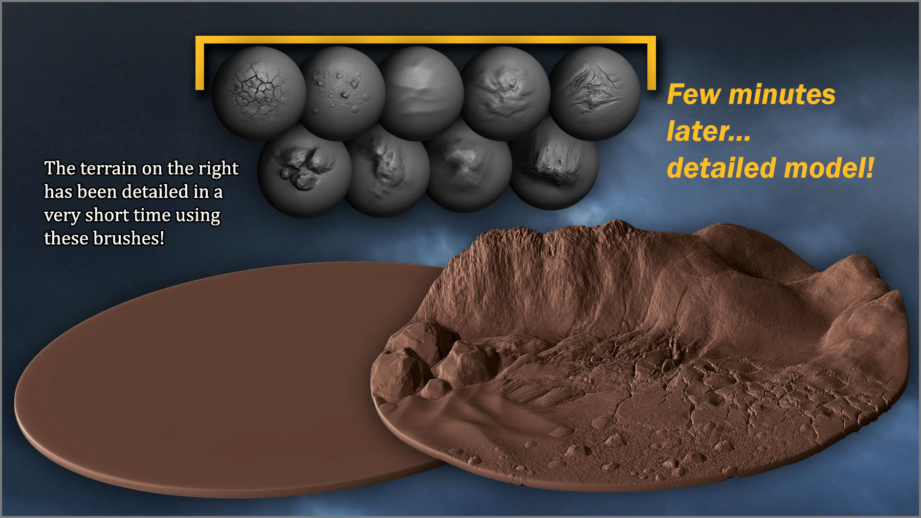 Terrain And Ground Maker 280 ZBrush Brushes 3D model_2