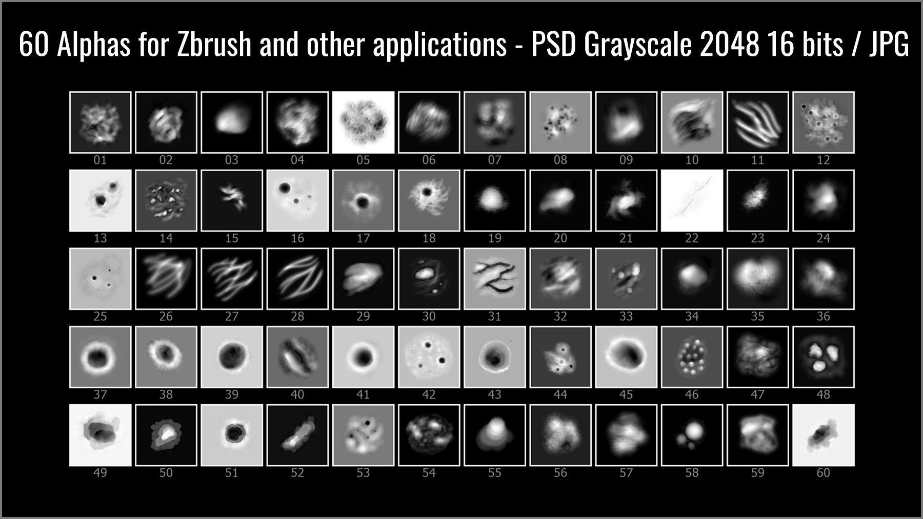 Alien Planet Maker 300 ZBrush Brushes 3D model_11