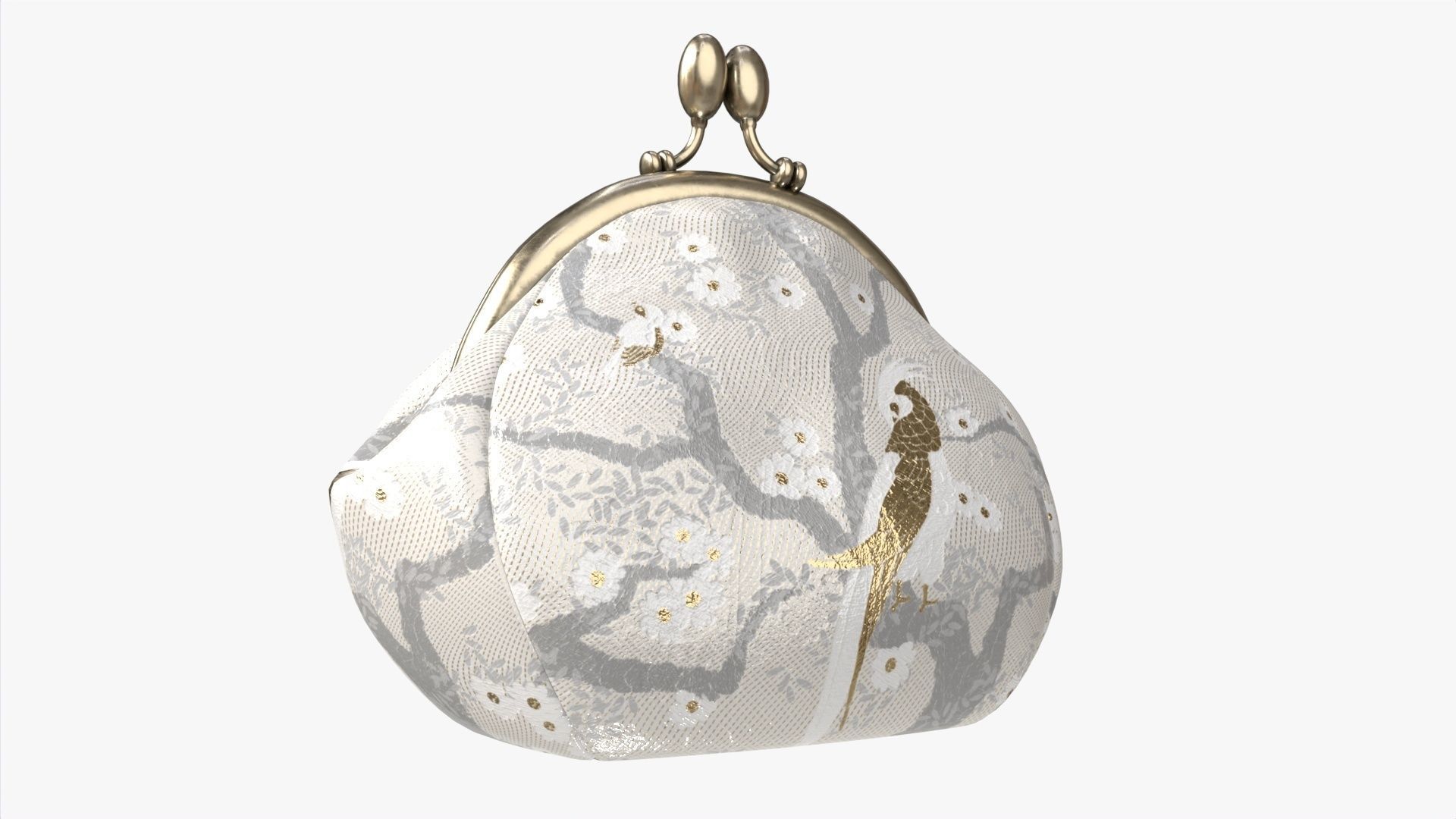 Female coin purse 02 Light 3D model_2