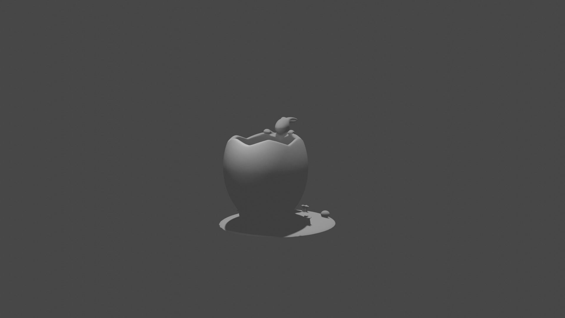 Easter bunny candle holder  3D print model_4