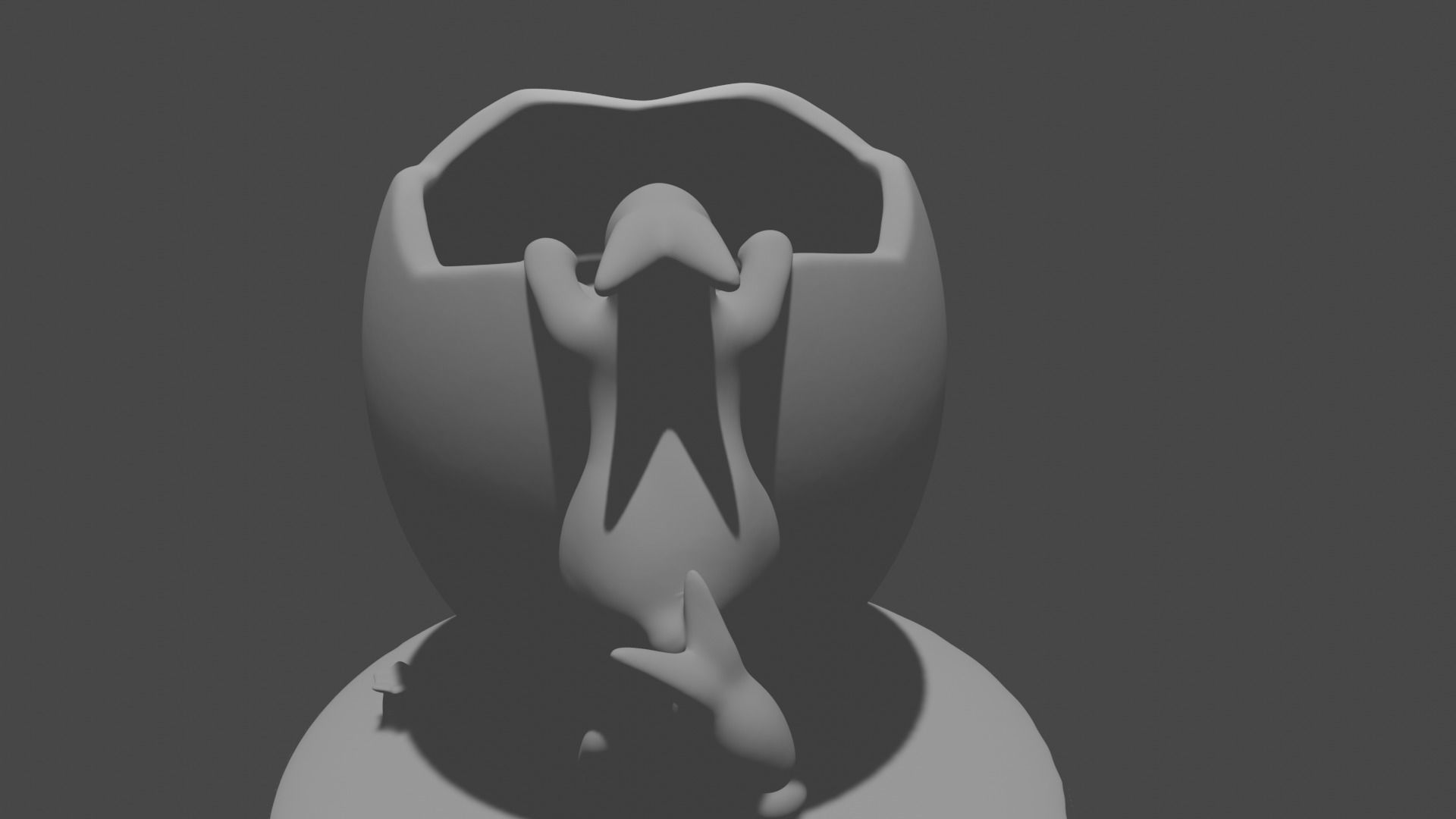 Easter bunny candle holder  3D print model_3