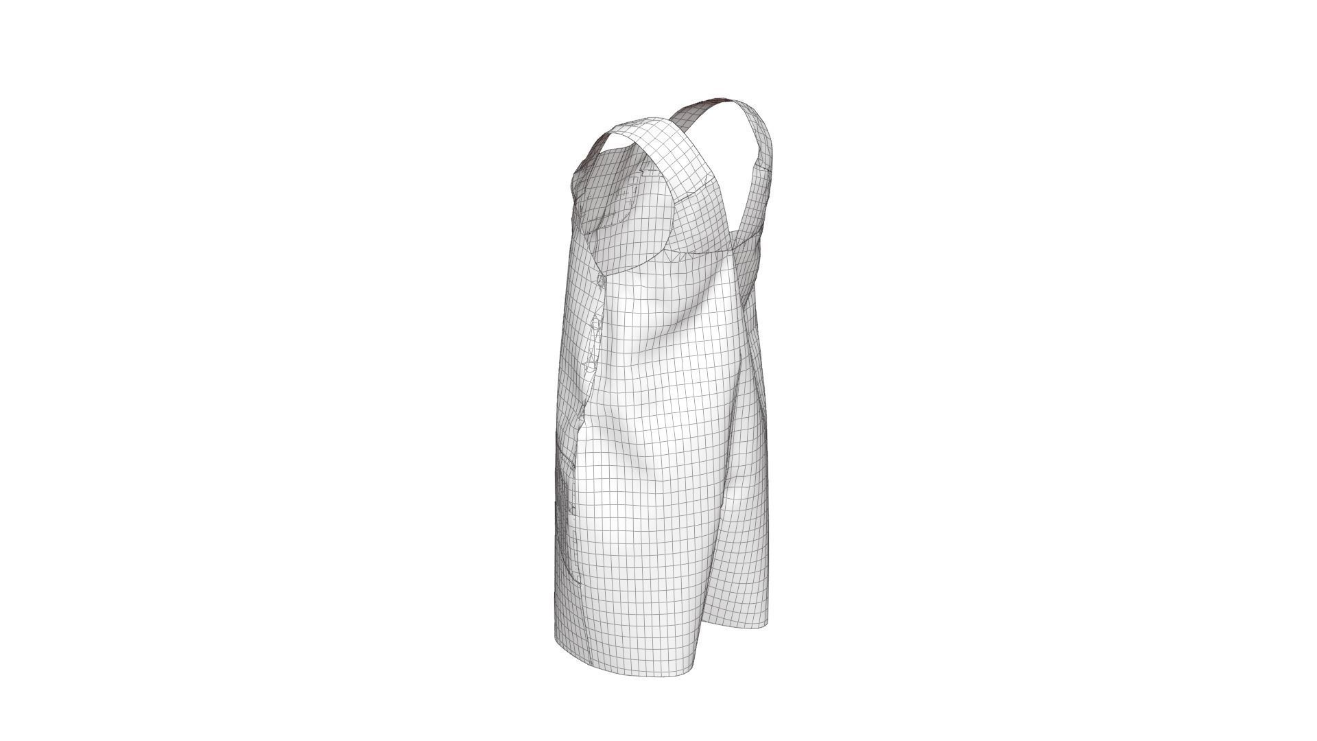 Baby Denim Overall 3D model_17