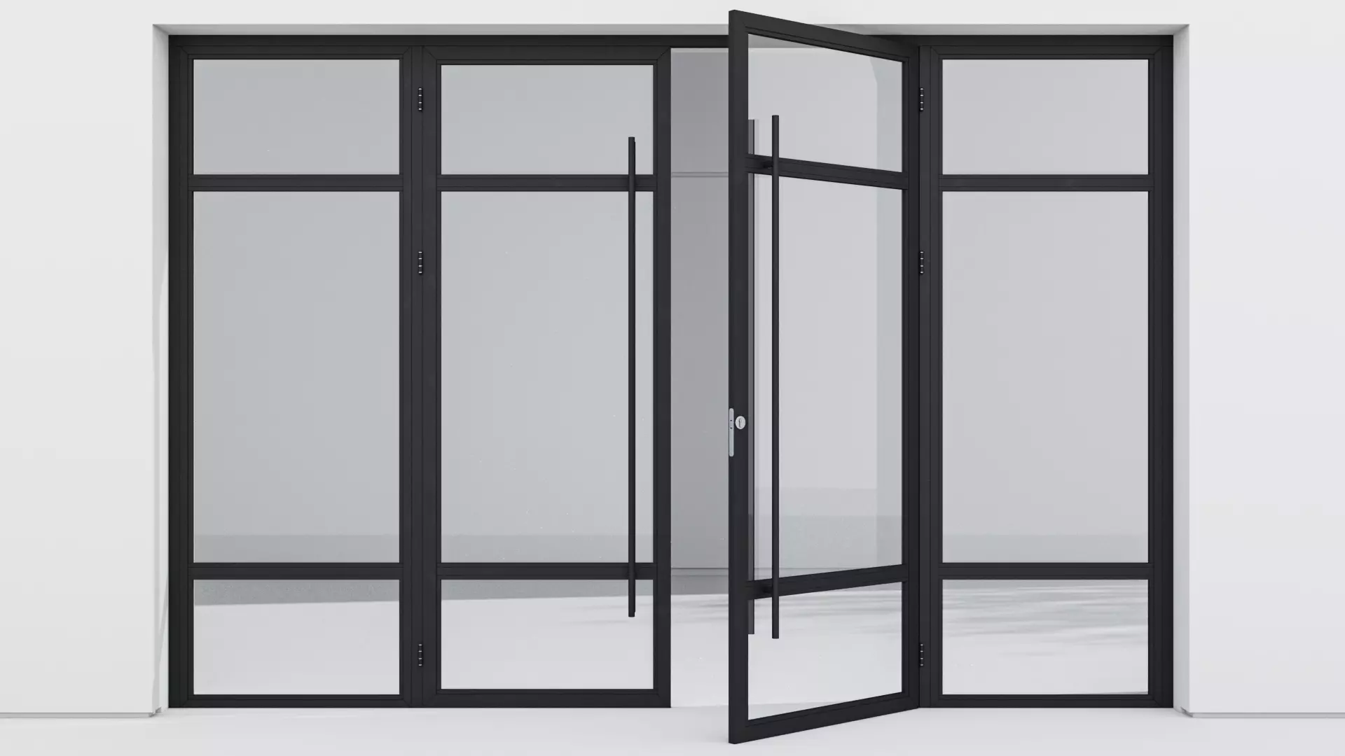 Aluminium door 218 3D model_0