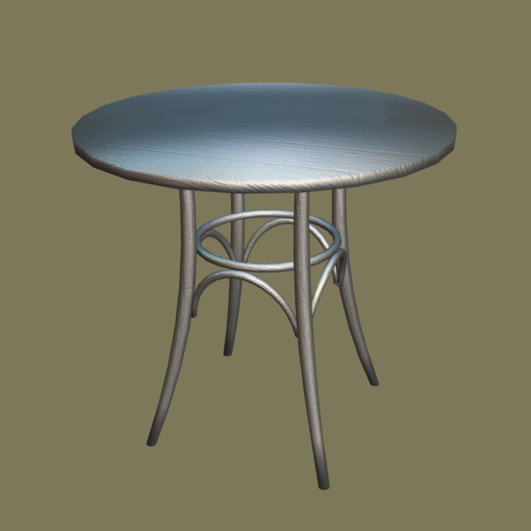 Viennese table 3D model_3