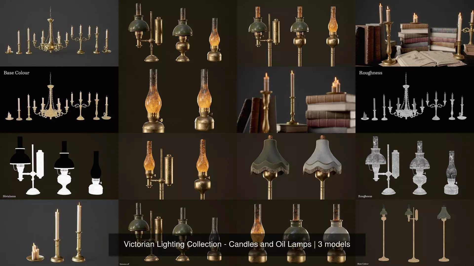 Victorian Lighting Collection - Candles and Oil Lamps _0