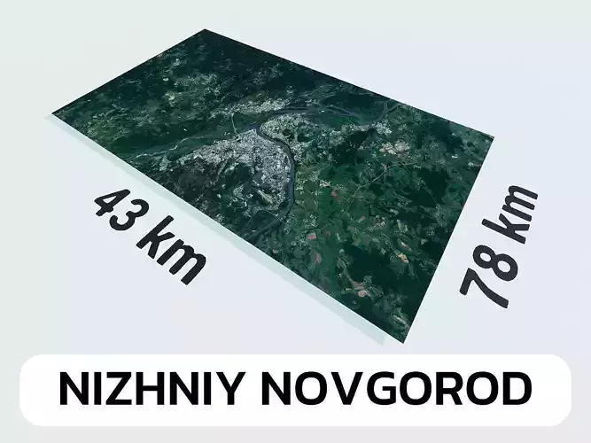 Nizhniy Novgorod Russia City Landscape 3D Model 3D model