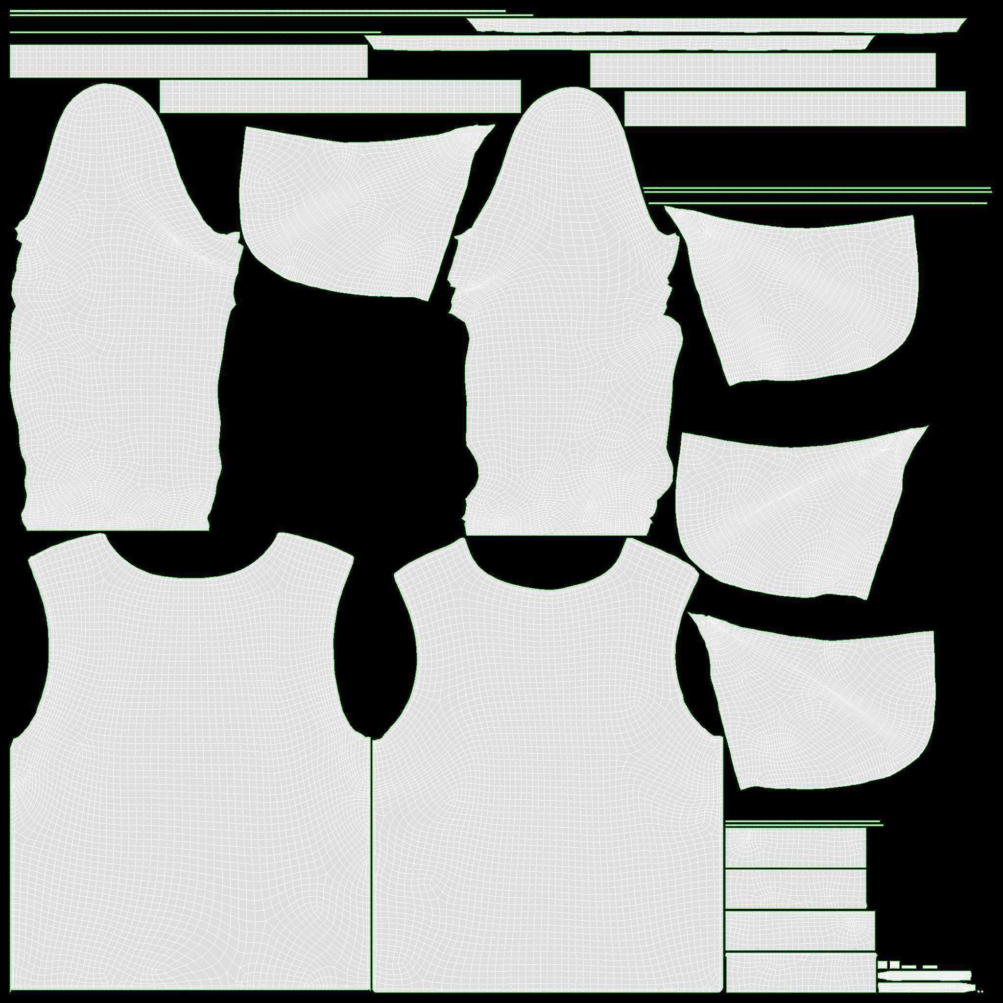 Hoodie for Women Mockup 01 White 3D model_14