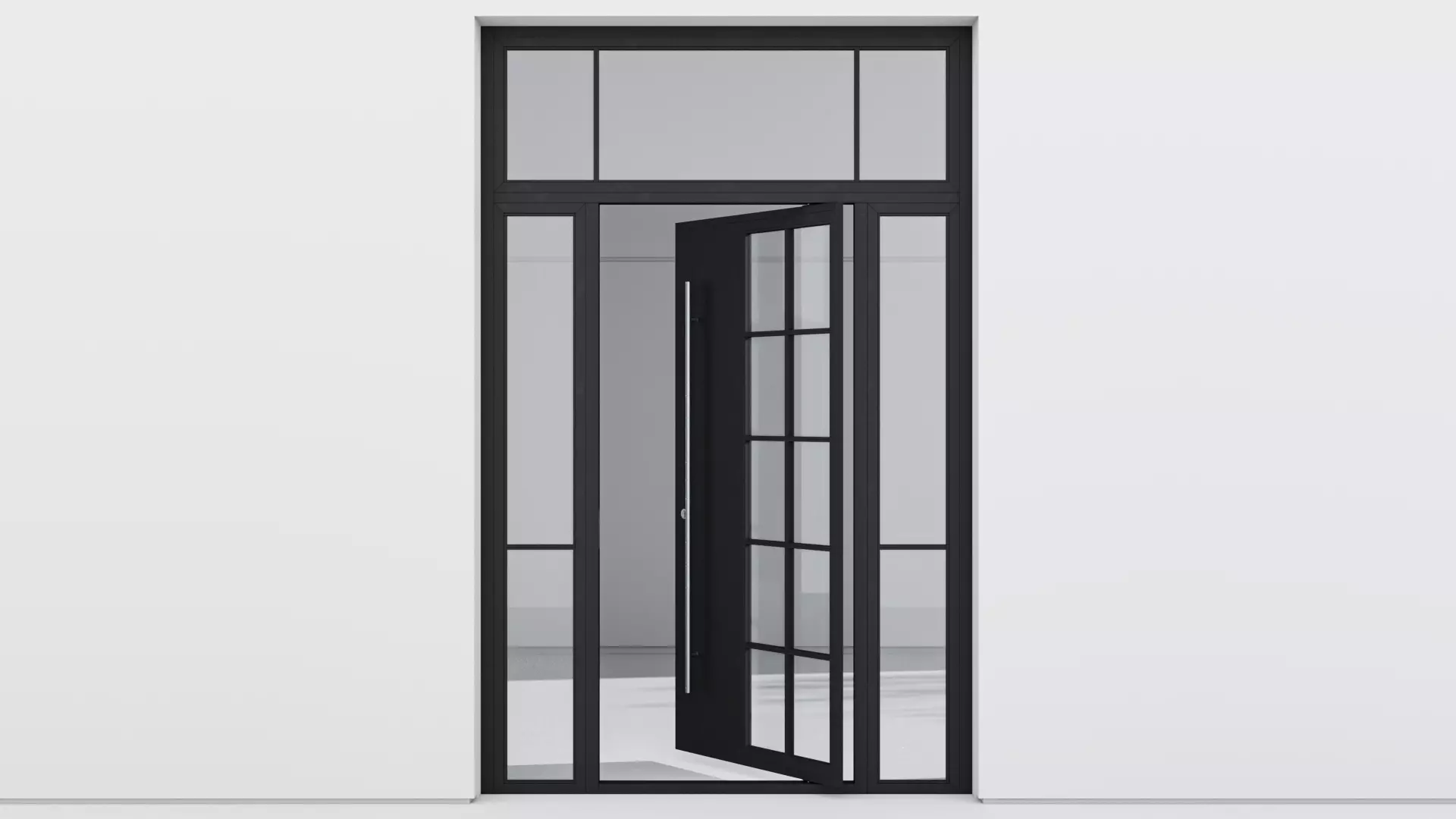 Aluminium door 219 3D model_0