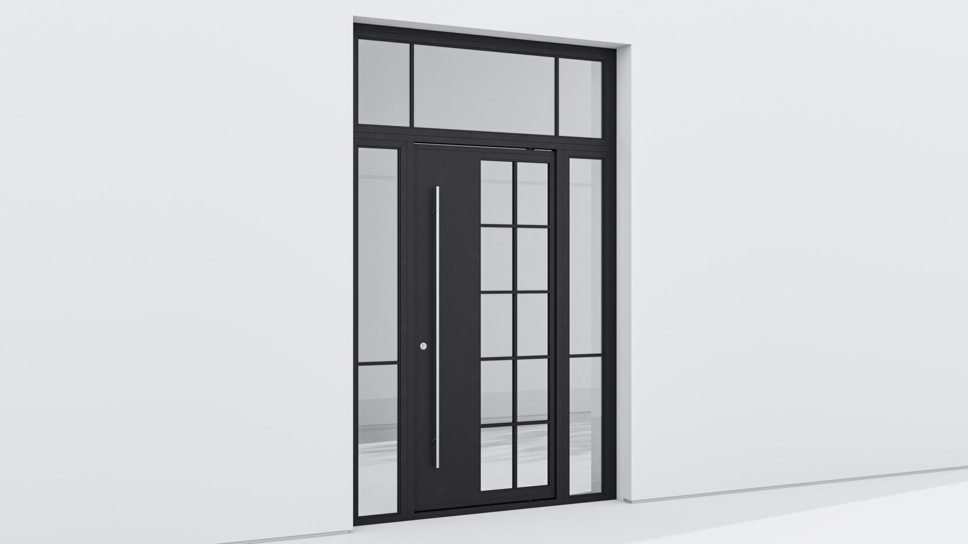 Aluminium door 219 3D model_2