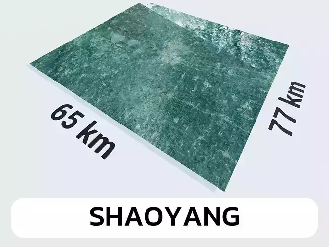 Shaoyang China City Landscape 3D Model