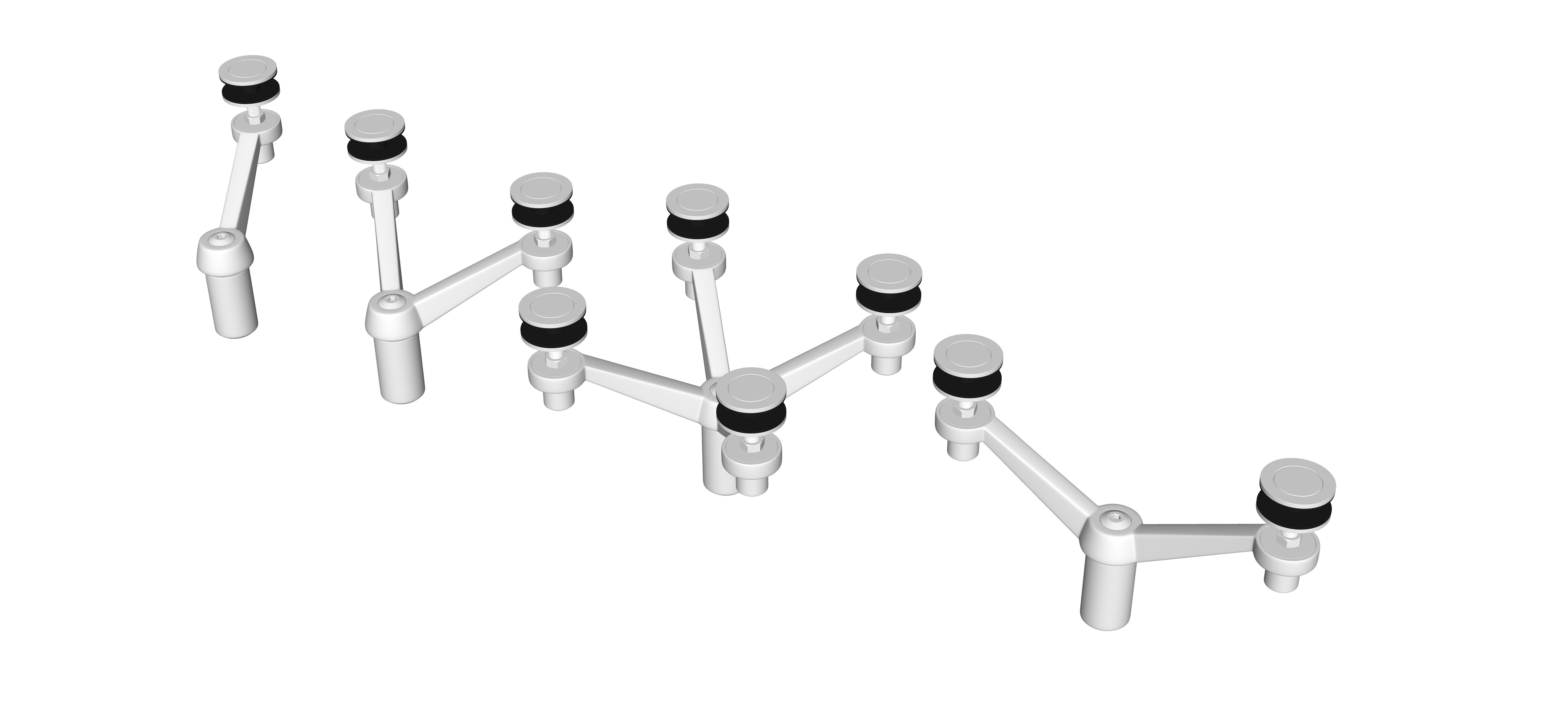 Spider System for Glass 3D model_2