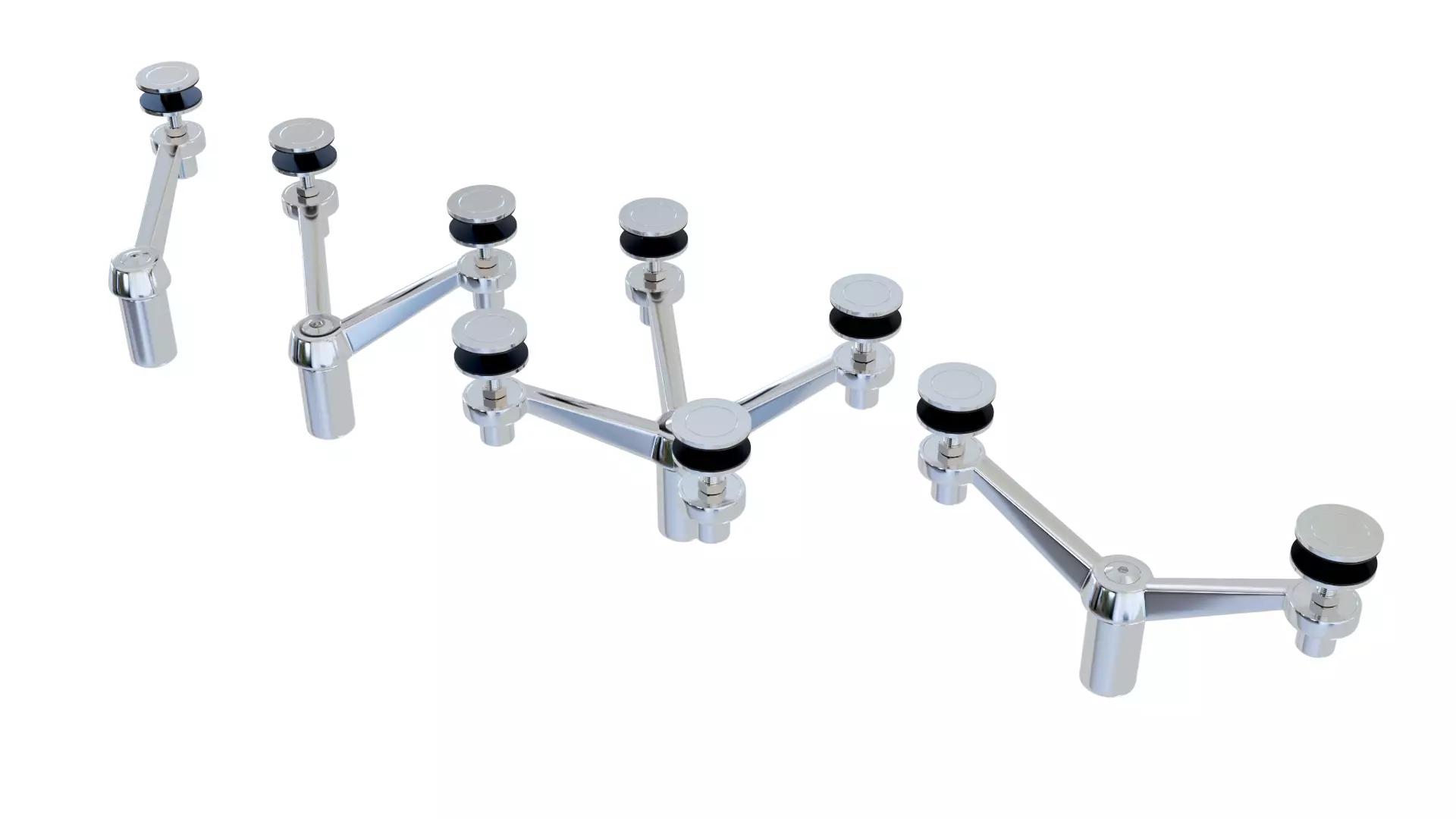 Spider System for Glass 3D model_0