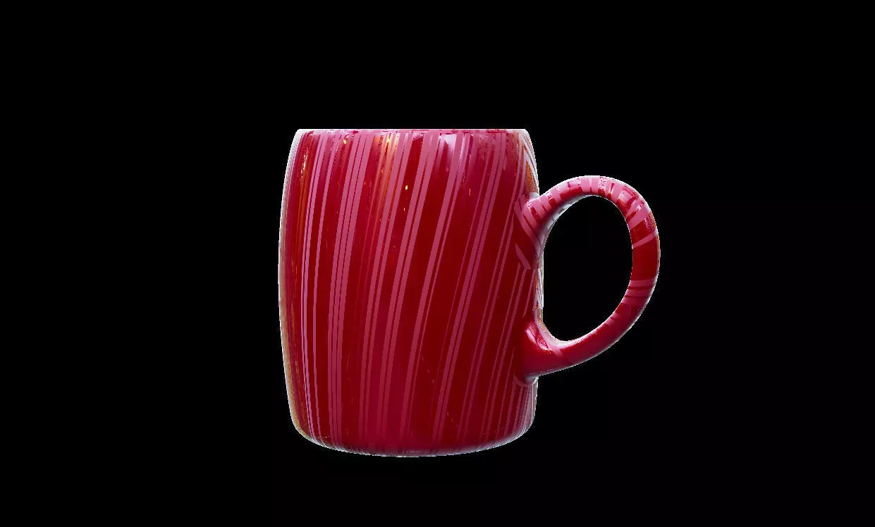 Free Ceramic Mugs wish me good thanks Free low-poly 3D model