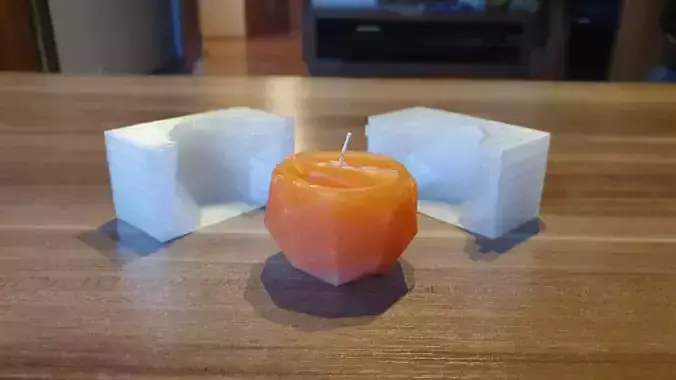 CANDLE - LOW POLY MOLD