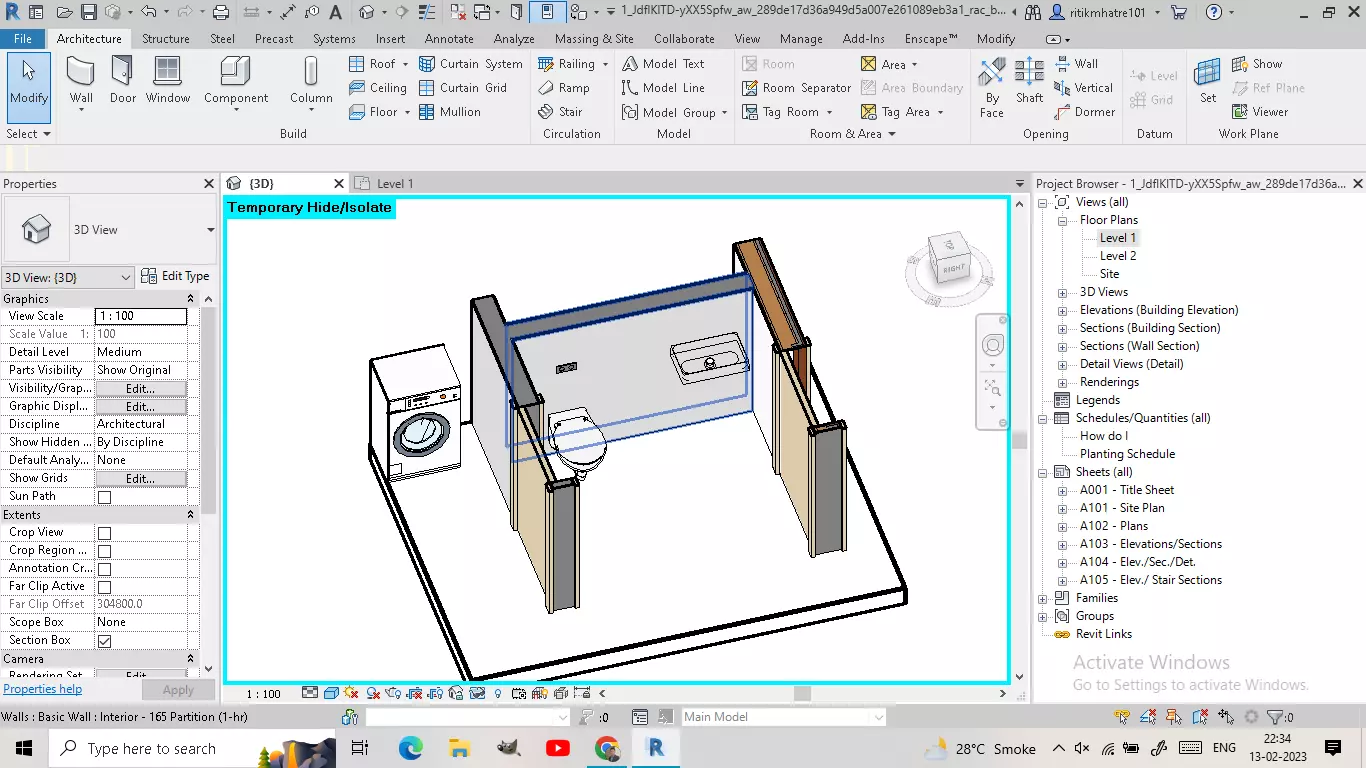facade layout  3D model_0