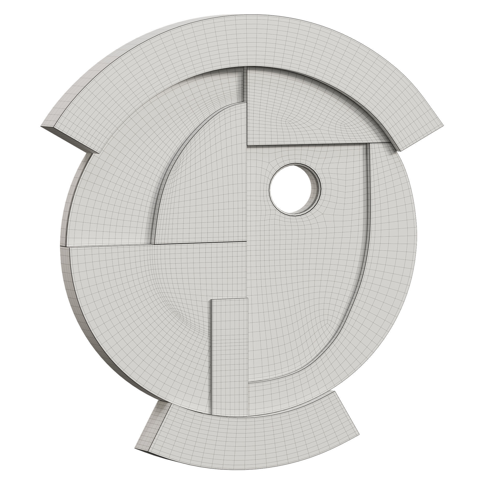 Neighbors Wall Mirror - 01 3D model_1