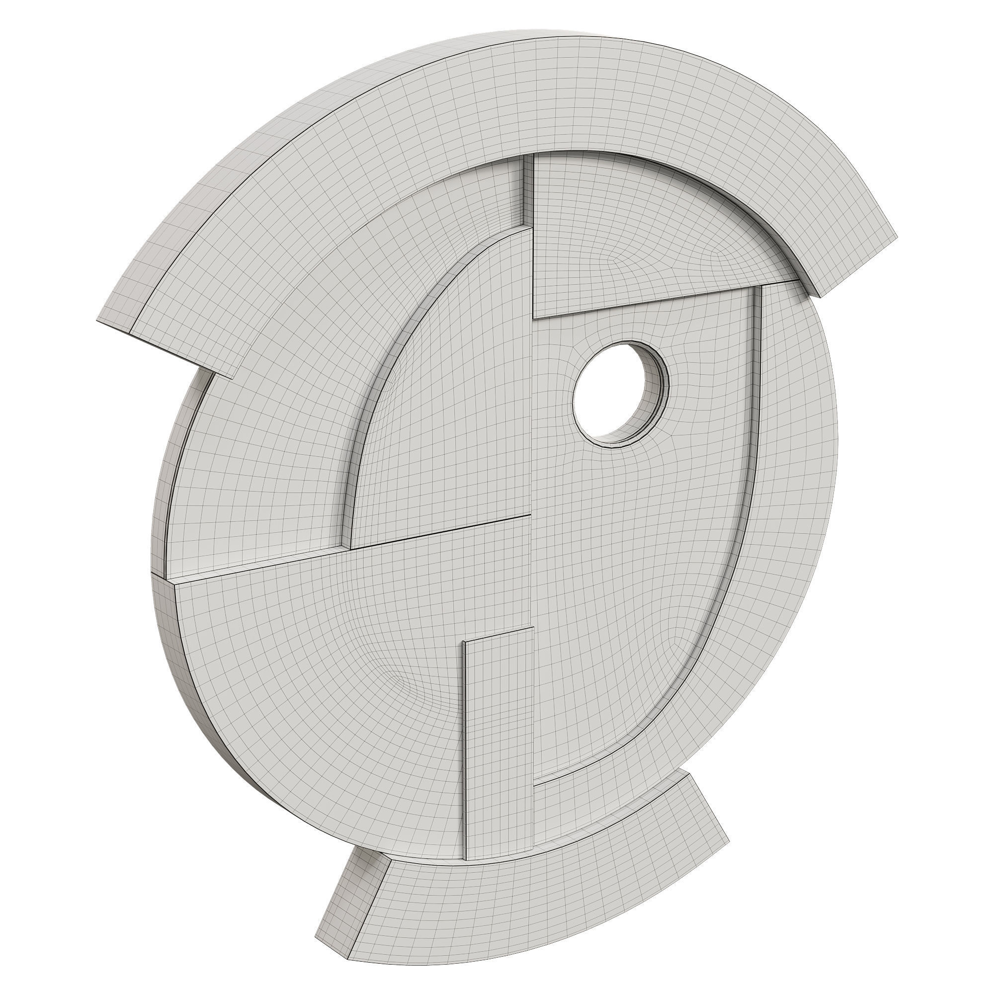 Neighbors Wall Mirror - 01 3D model_7