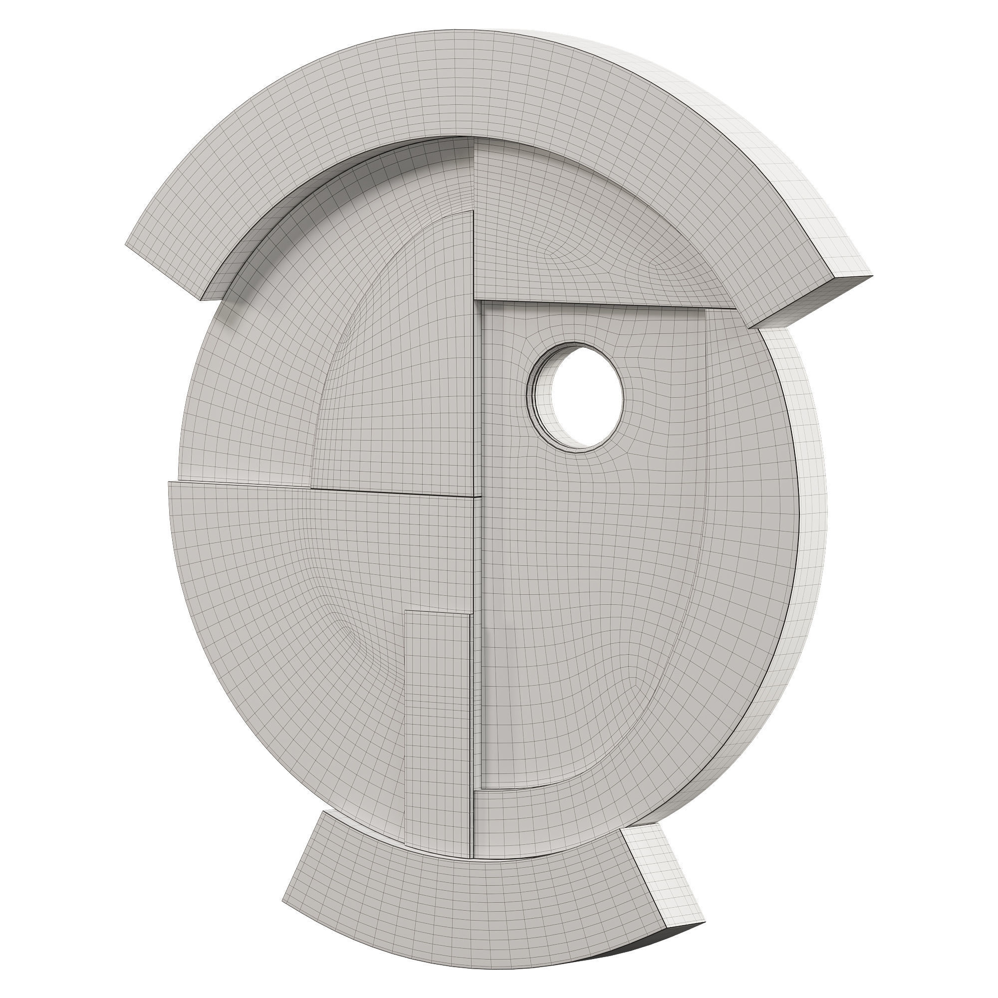 Neighbors Wall Mirror - 01 3D model_5