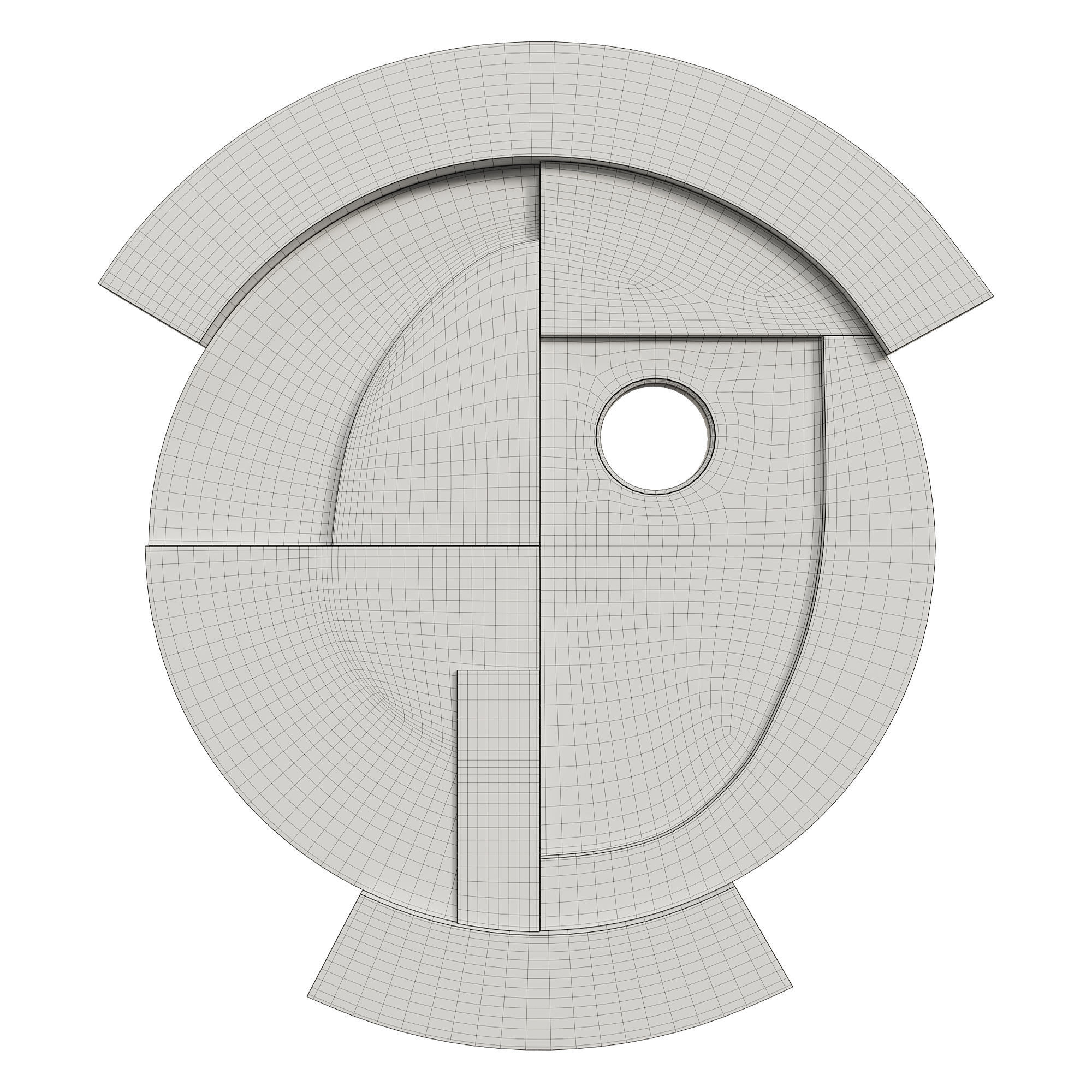 Neighbors Wall Mirror - 01 3D model_3