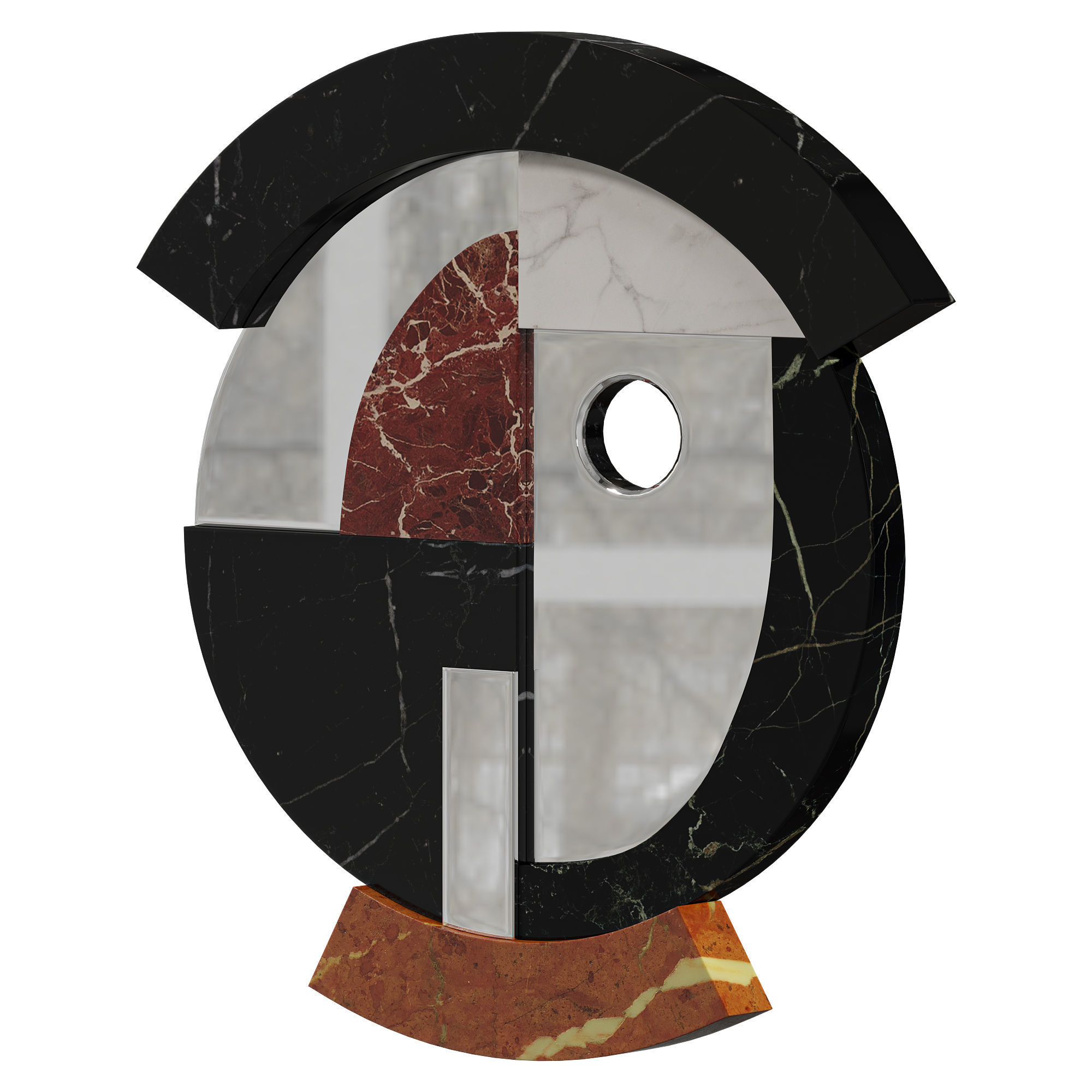Neighbors Wall Mirror - 01 3D model_4