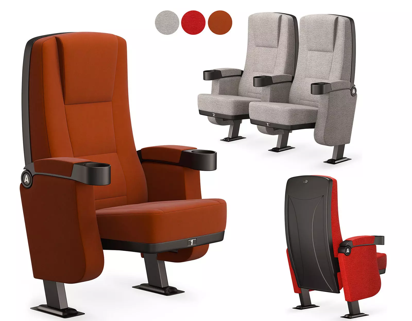 Cinema Chair 01 3D model_0