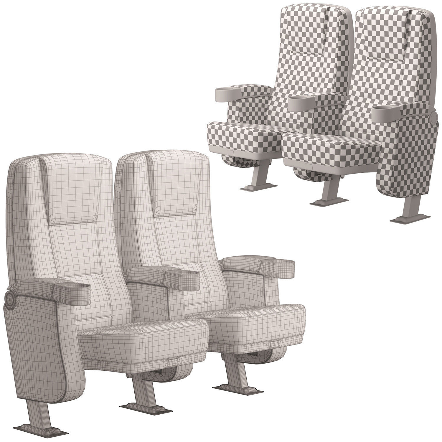 Cinema Chair 01 3D model_5