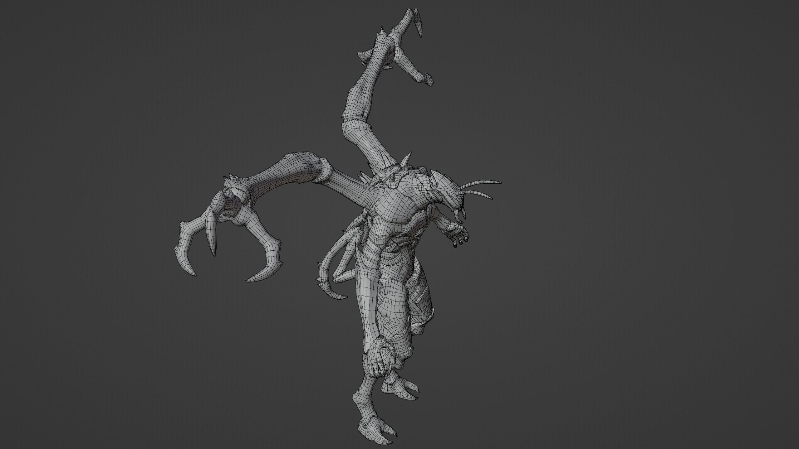 Monster ant PBR Low-poly 3D model_24