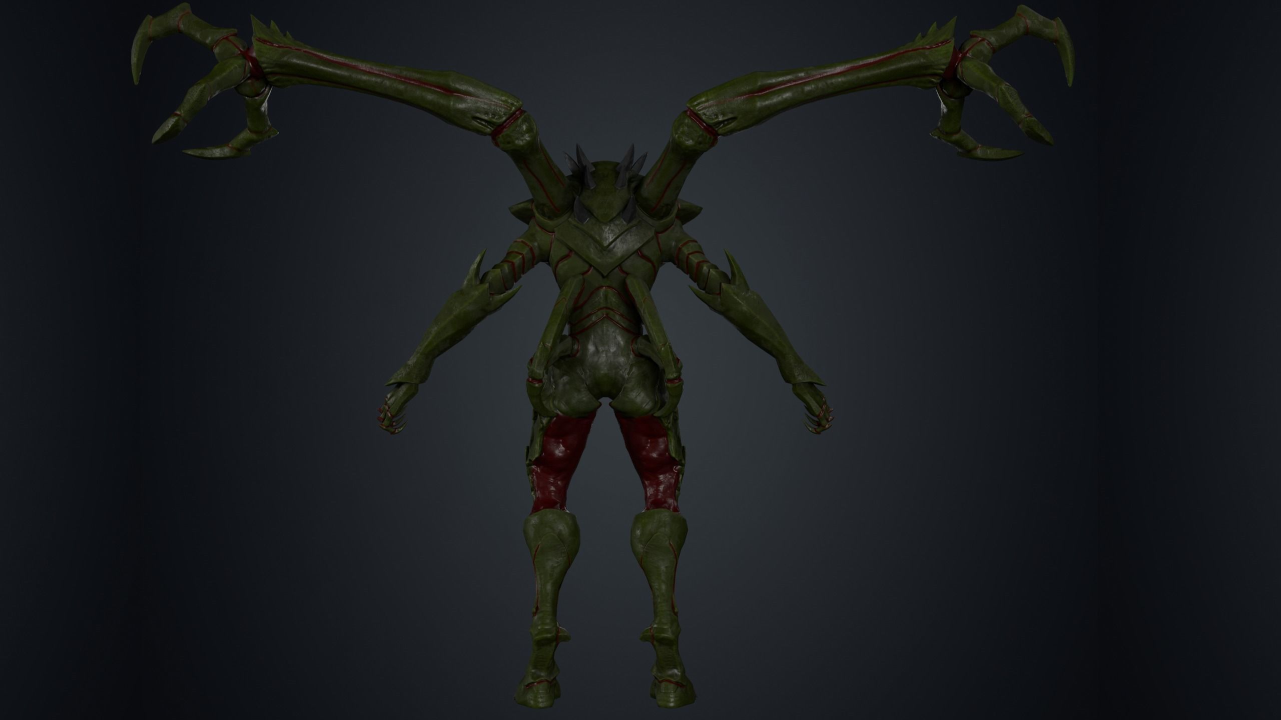 Monster ant PBR Low-poly 3D model_14