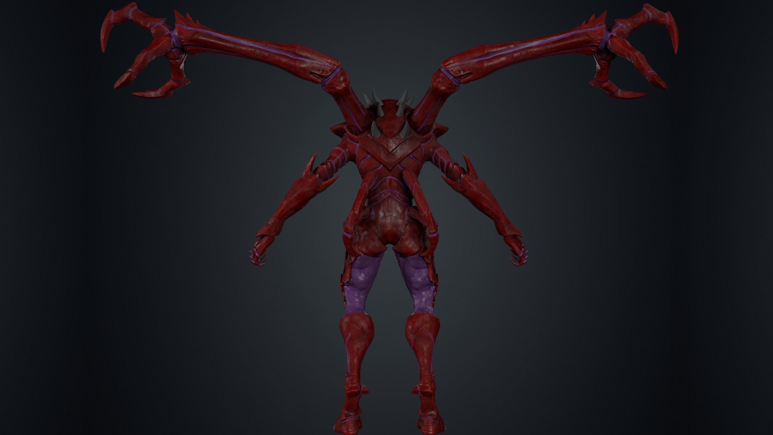 Monster ant PBR Low-poly 3D model_18