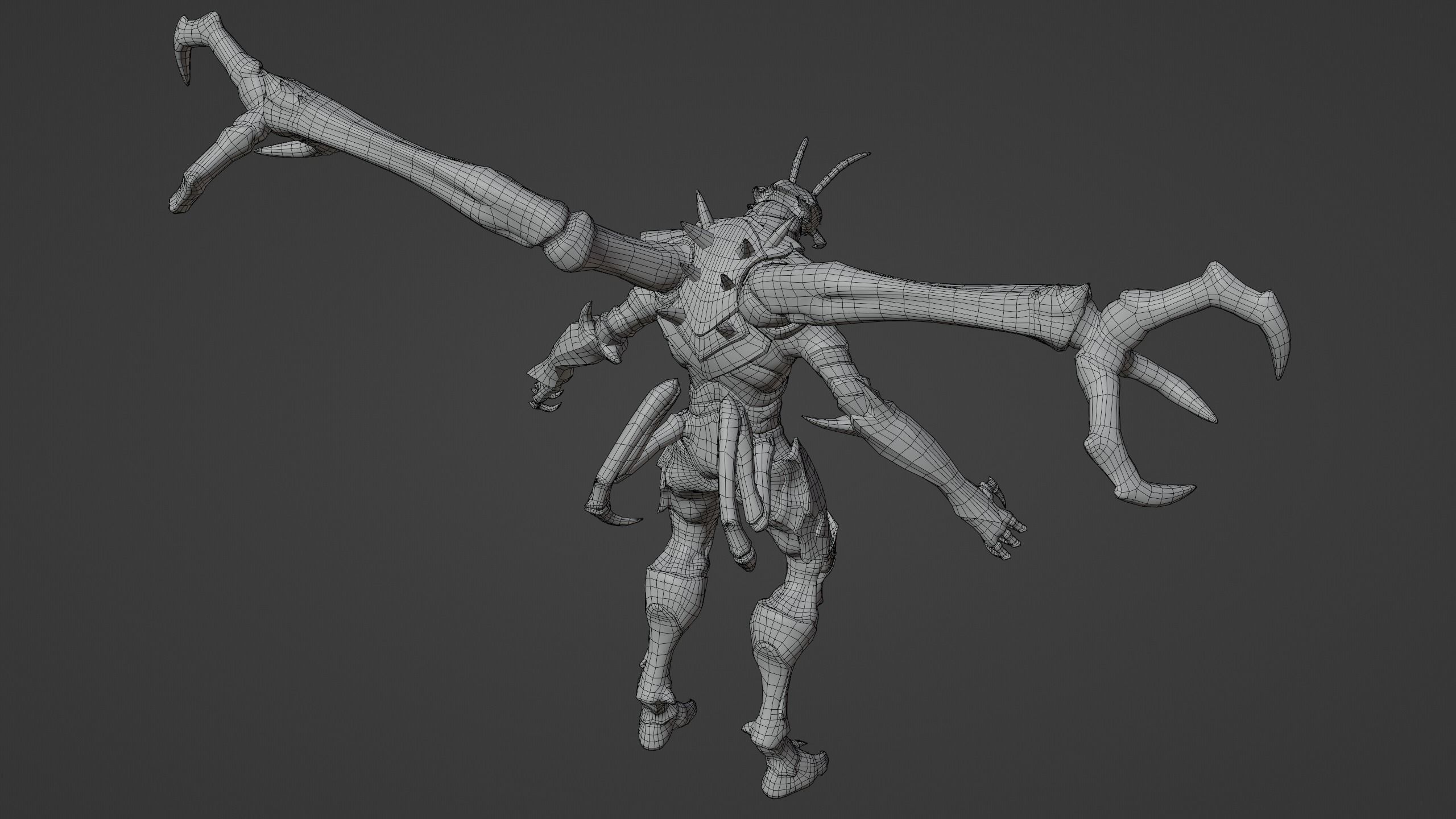 Monster ant PBR Low-poly 3D model_25