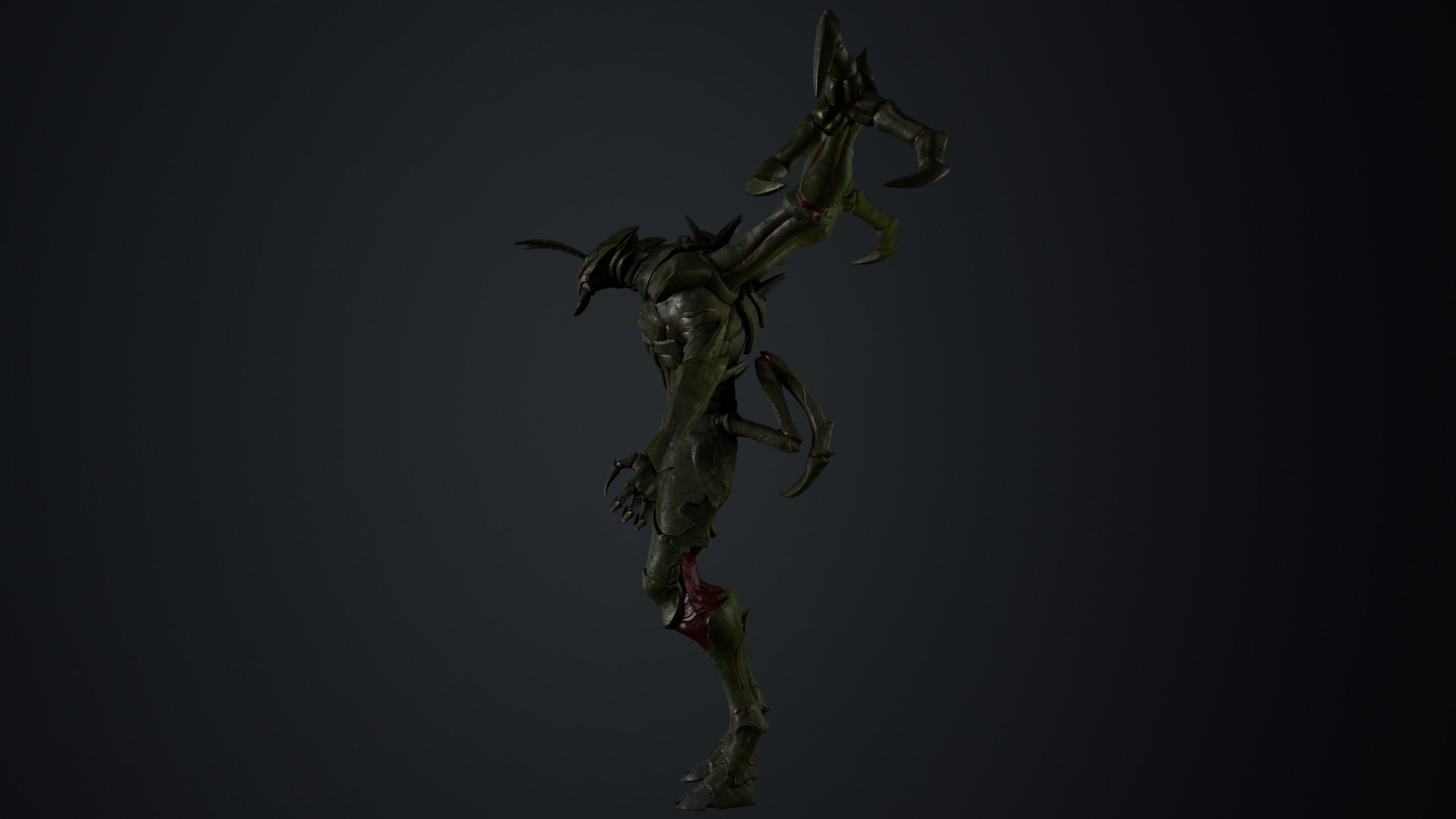 Monster ant PBR Low-poly 3D model_12