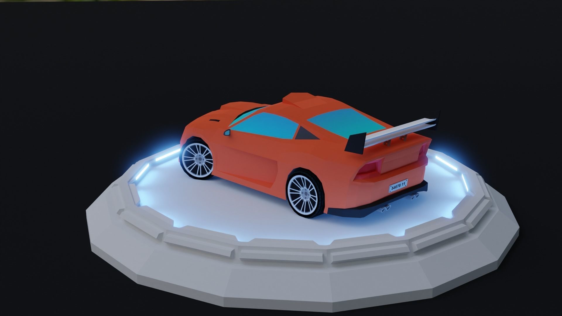 Sport Car Pack Game Asset 2 Low-poly 3D model_15