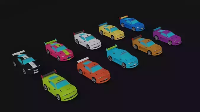 Sport Car Pack Game Asset 2