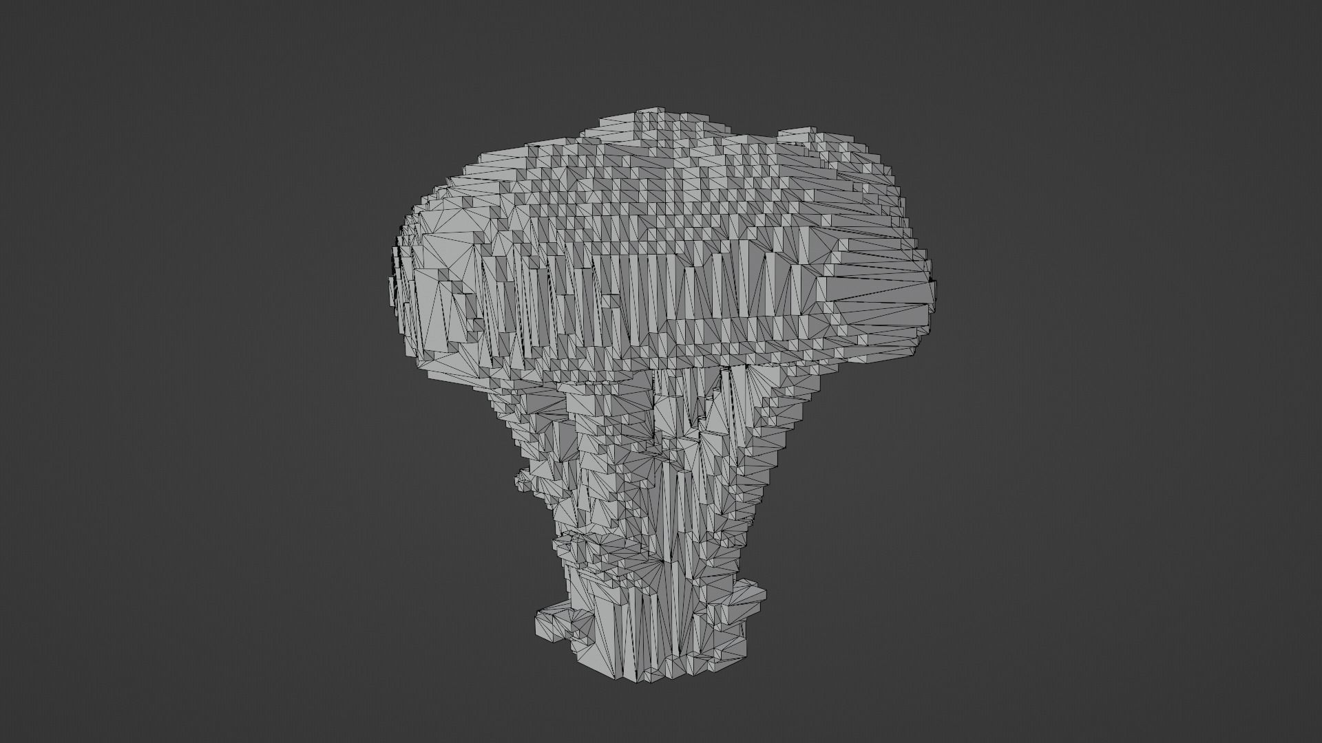 Voxel Broccoli Low-poly 3D model_13