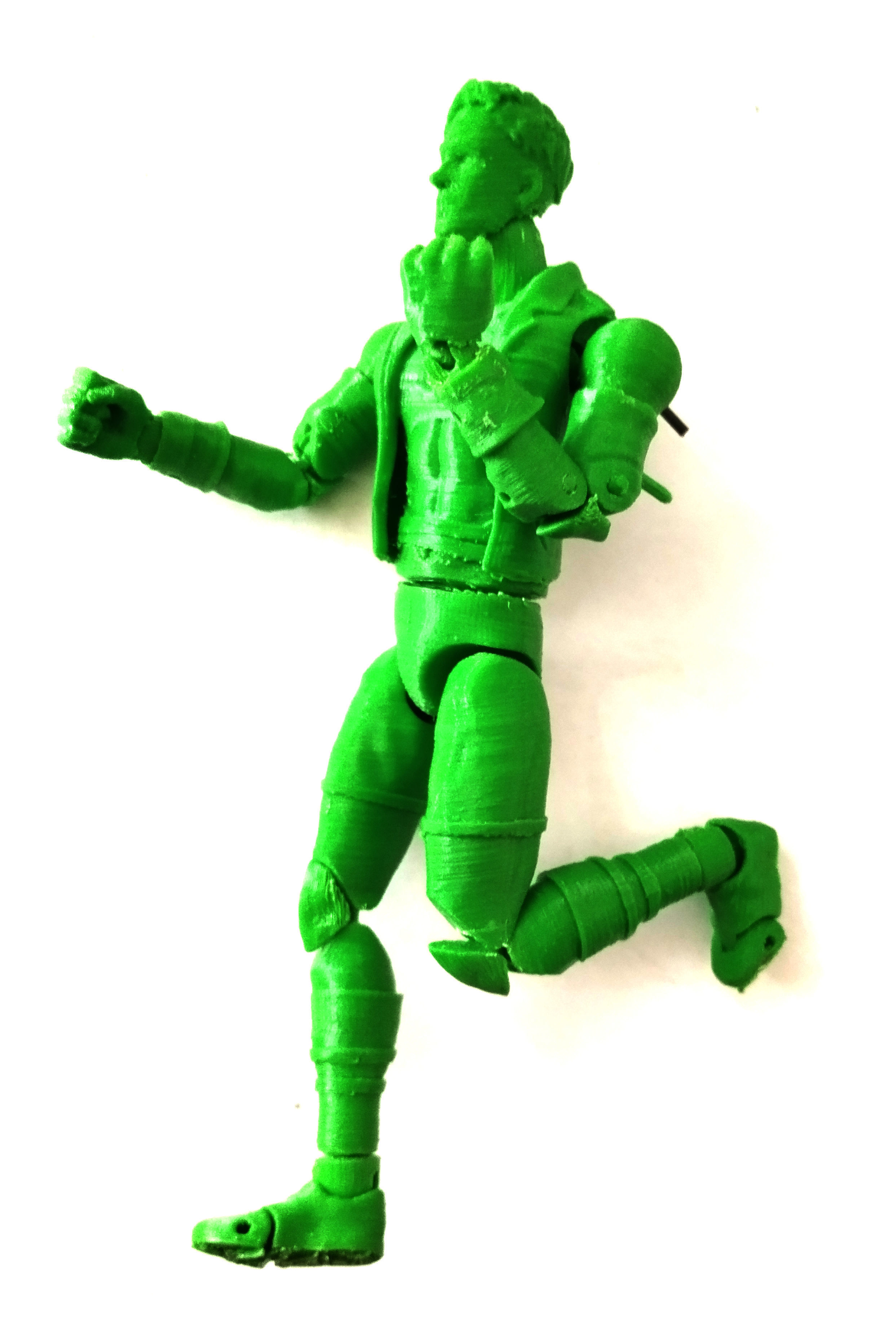 Superboy Articulated Action figure  3D print model_5