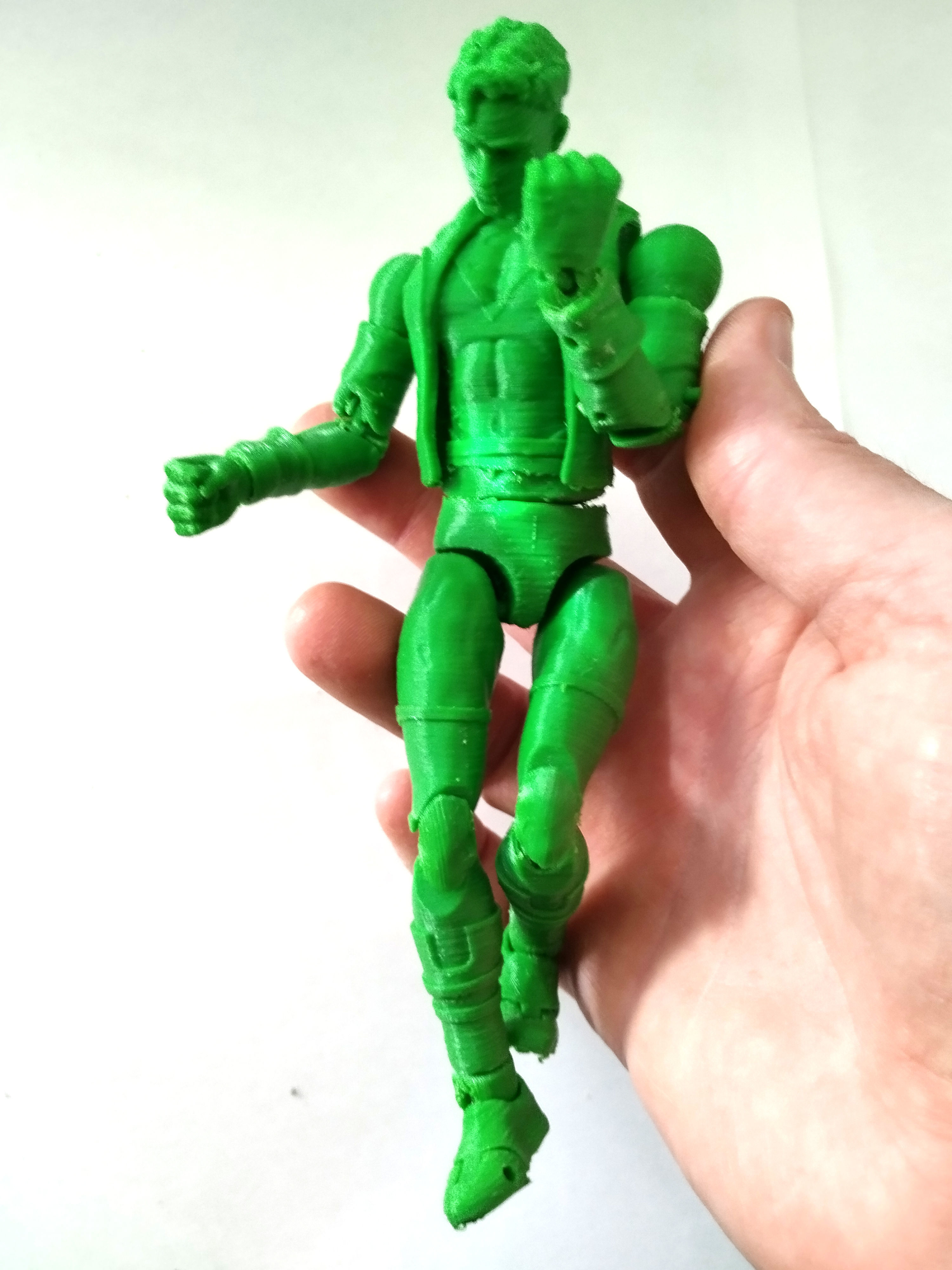 Superboy Articulated Action figure  3D print model_10