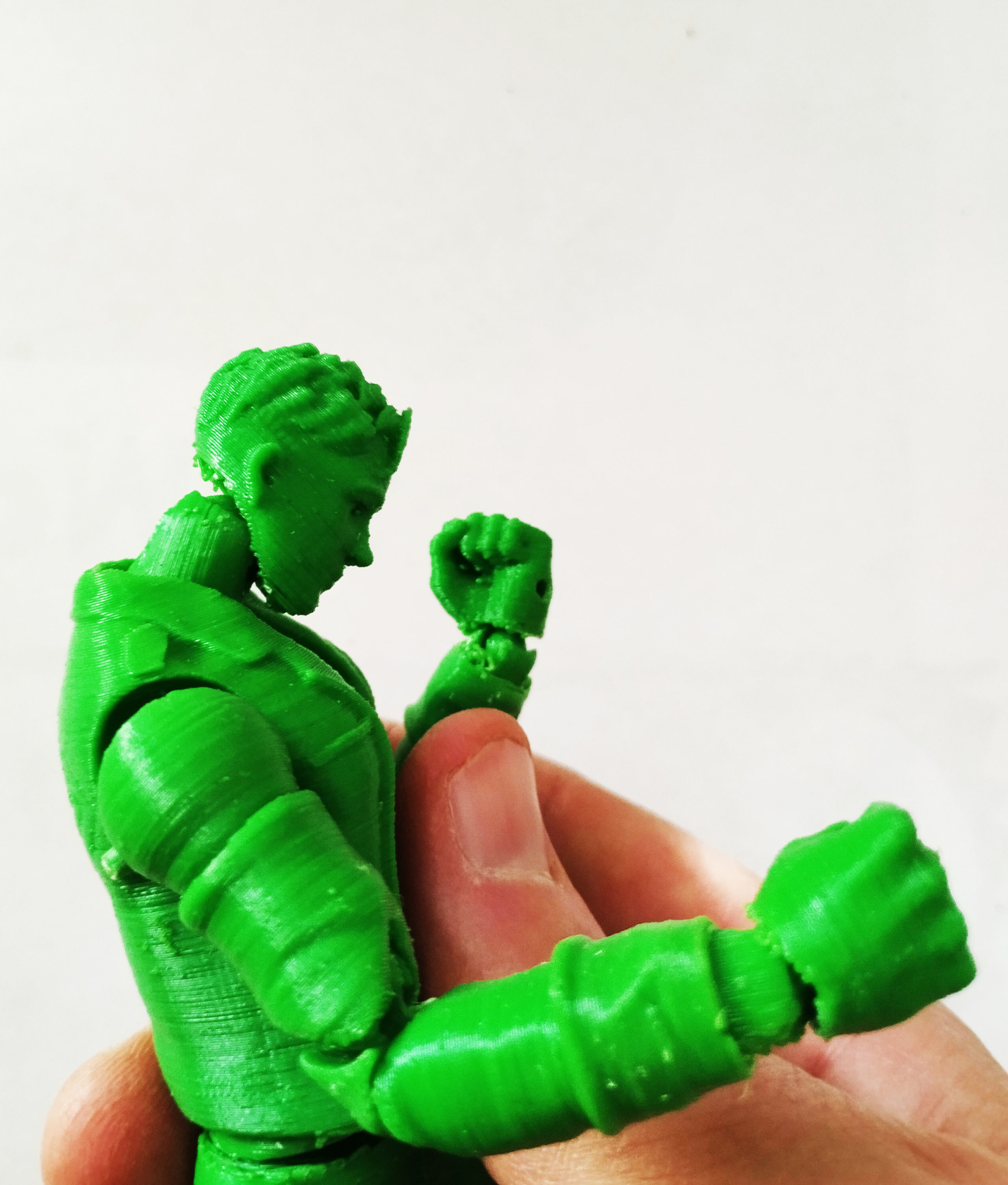 Superboy Articulated Action figure  3D print model_9