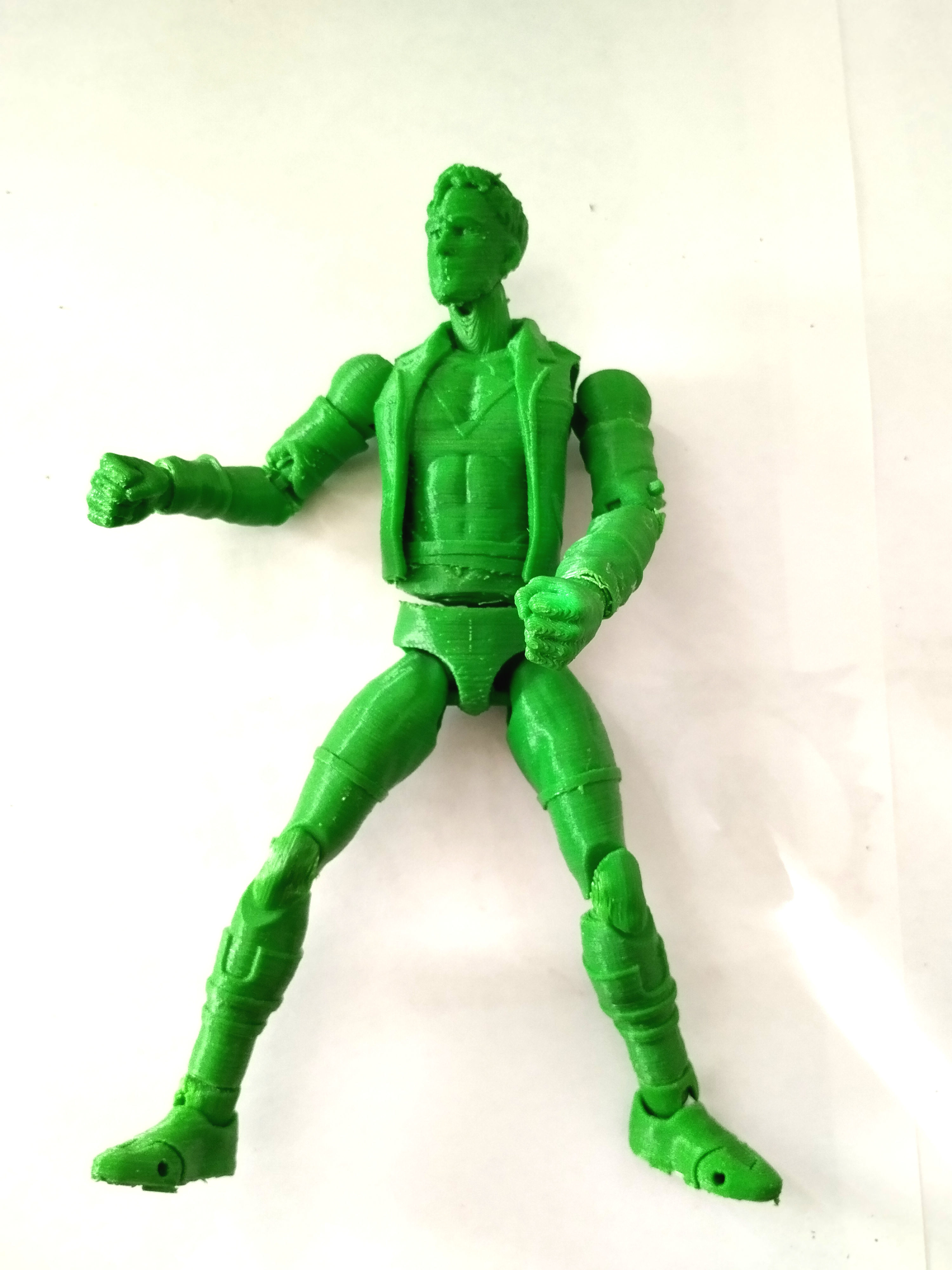 Superboy Articulated Action figure  3D print model_8