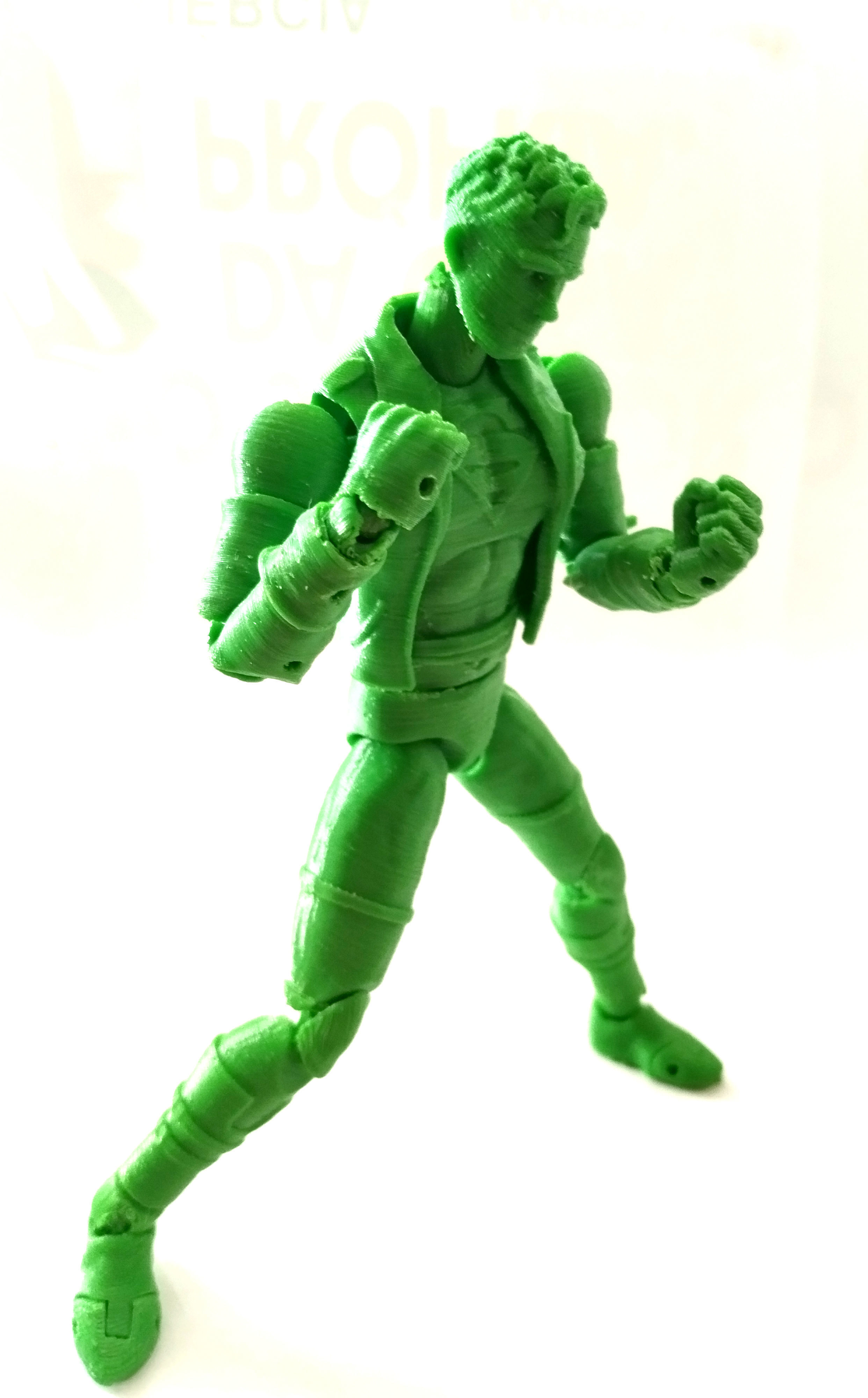 Superboy Articulated Action figure  3D print model_7