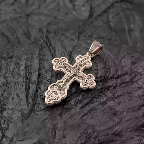 Russian orthodox cross 3D print model