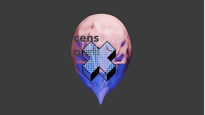 creepy real man face burn  3D model