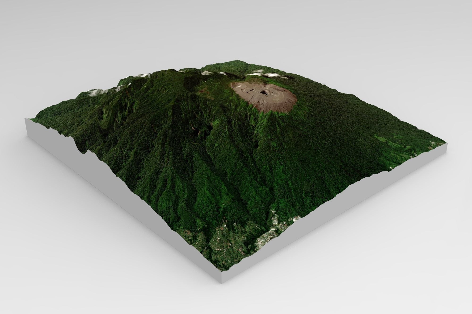 Mount Merapi Volcano in Indonesia 3D model_8