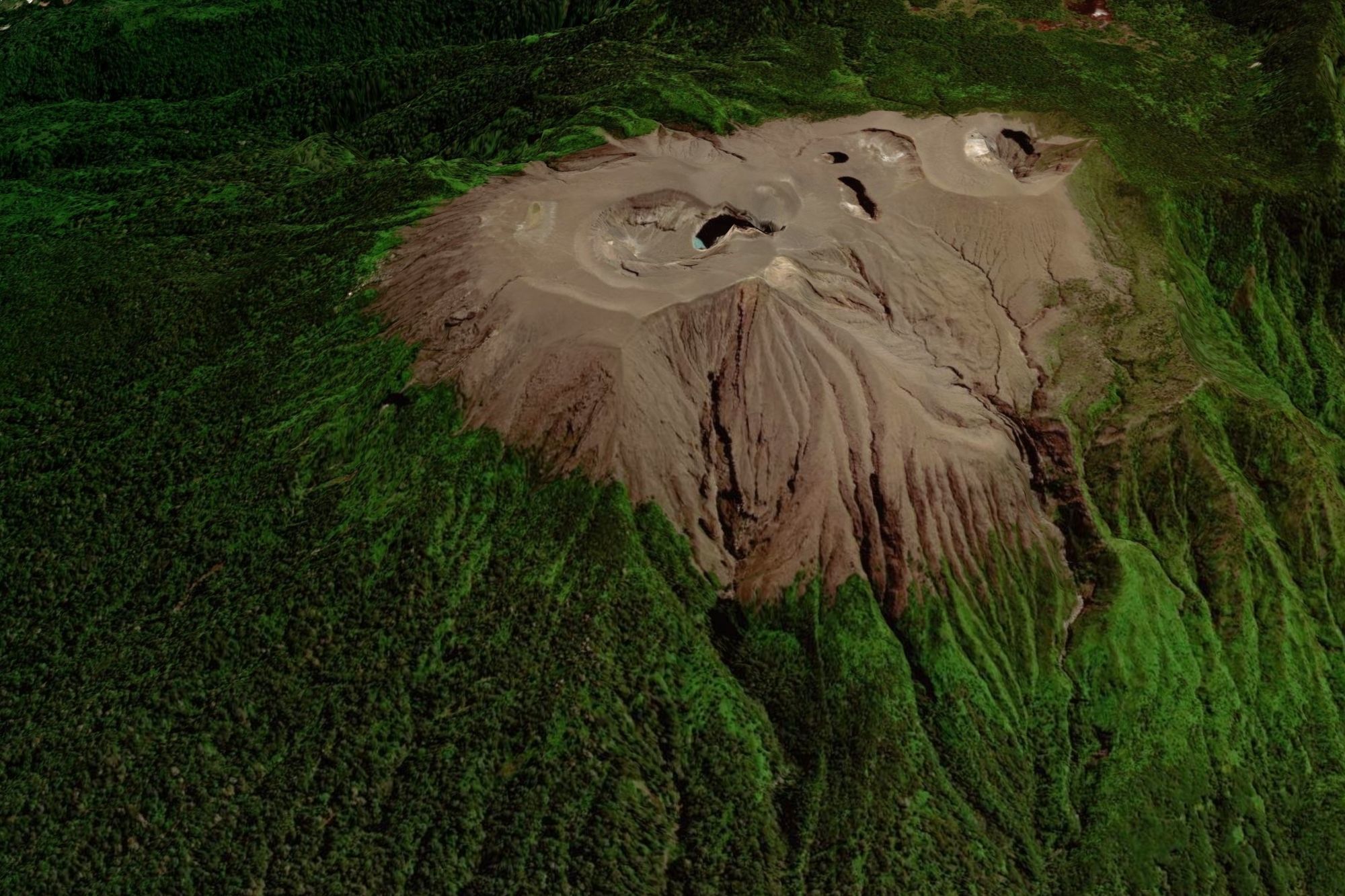 Mount Merapi Volcano in Indonesia 3D model_4