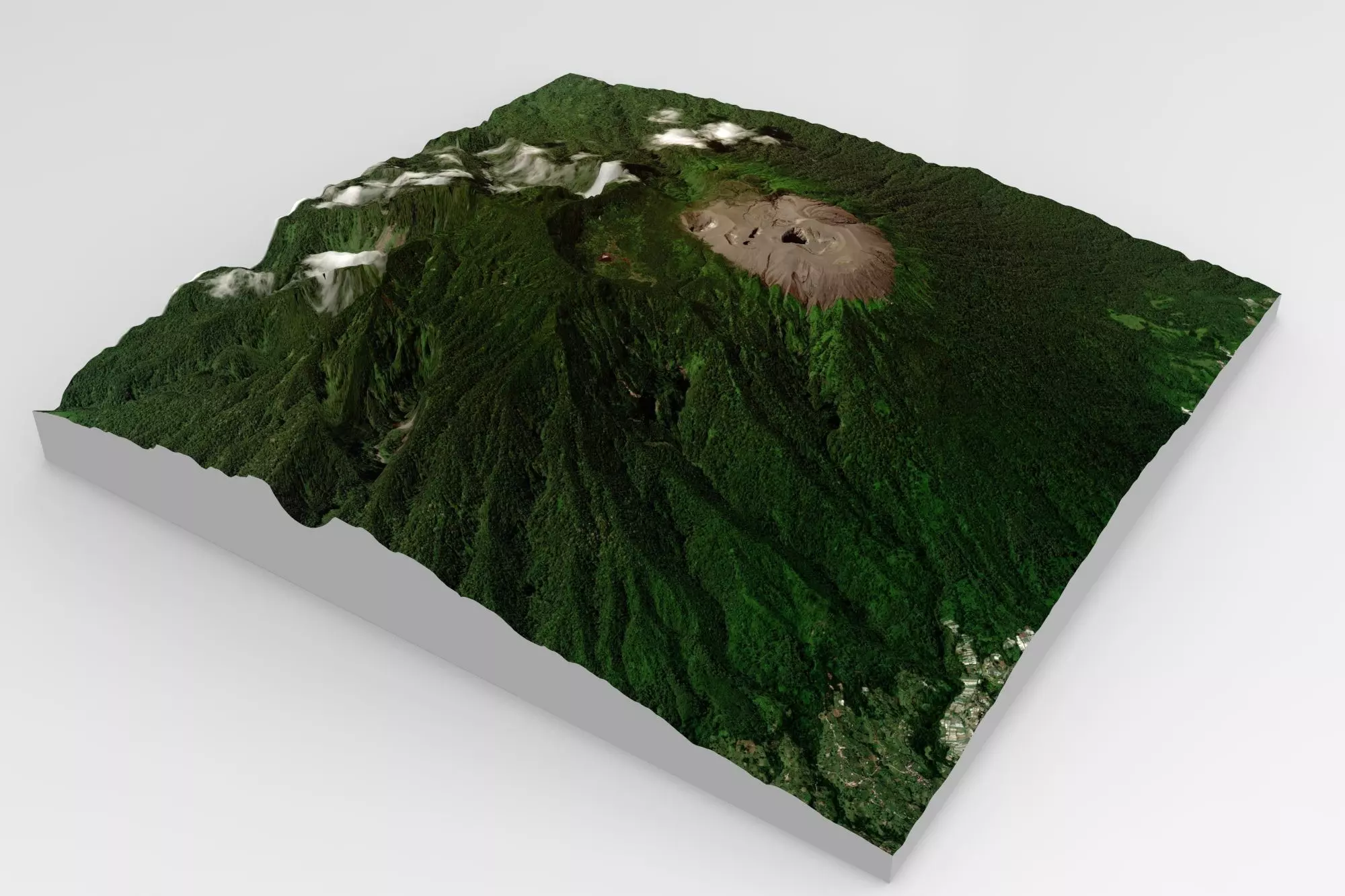 Mount Merapi Volcano in Indonesia 3D model_0