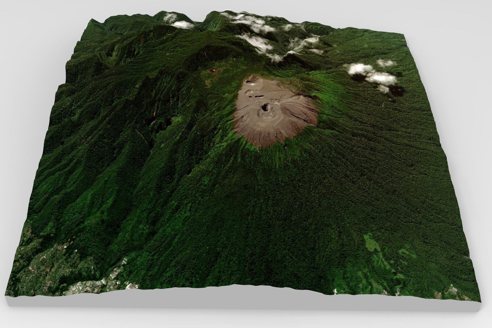 Mount Merapi Volcano in Indonesia 3D model_2
