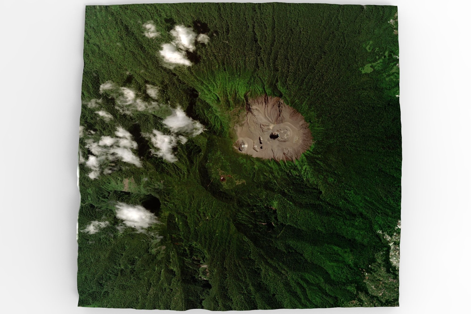 Mount Merapi Volcano in Indonesia 3D model_6