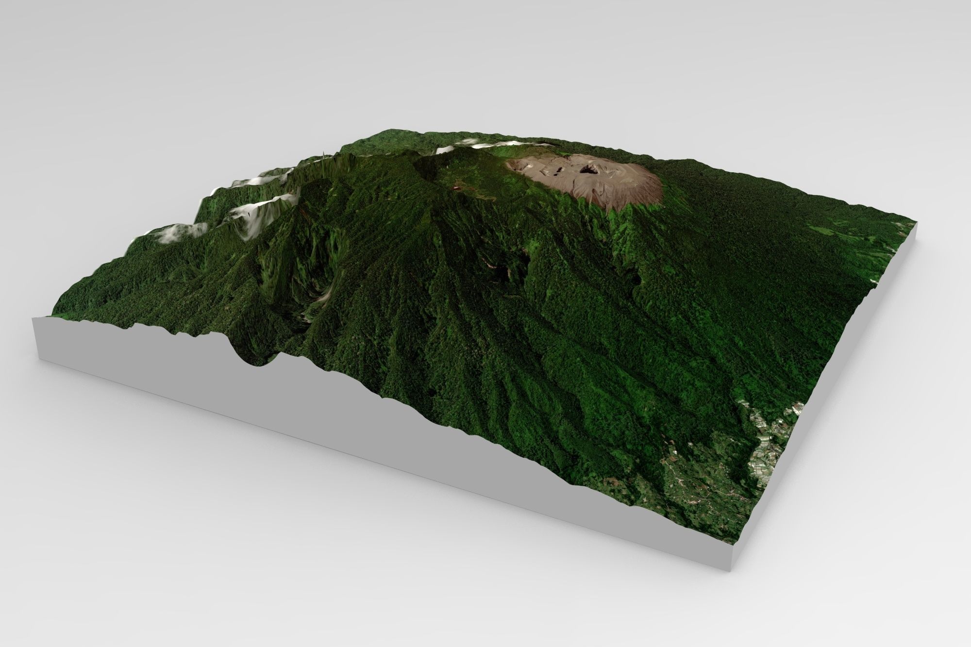 Mount Merapi Volcano in Indonesia 3D model_3
