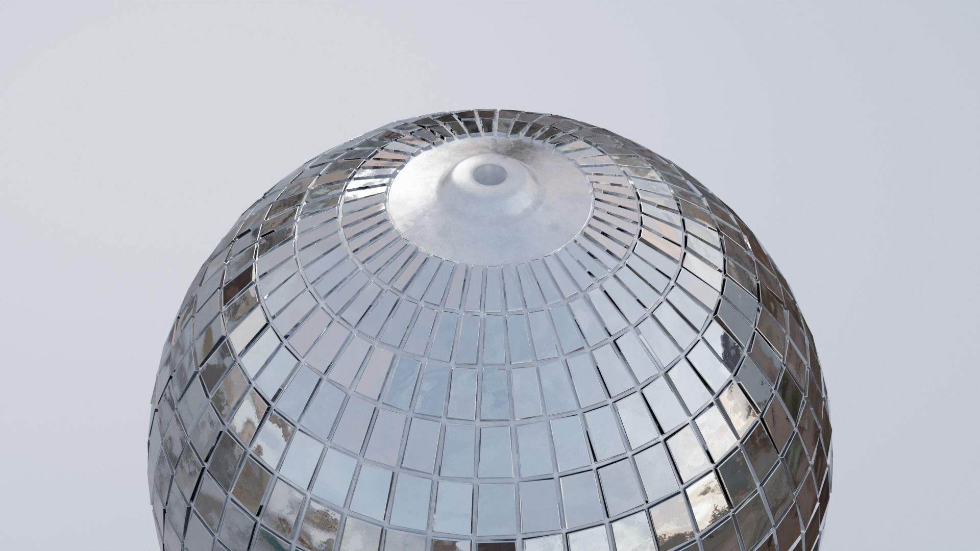 Disco Ball Low-poly 3D model_3